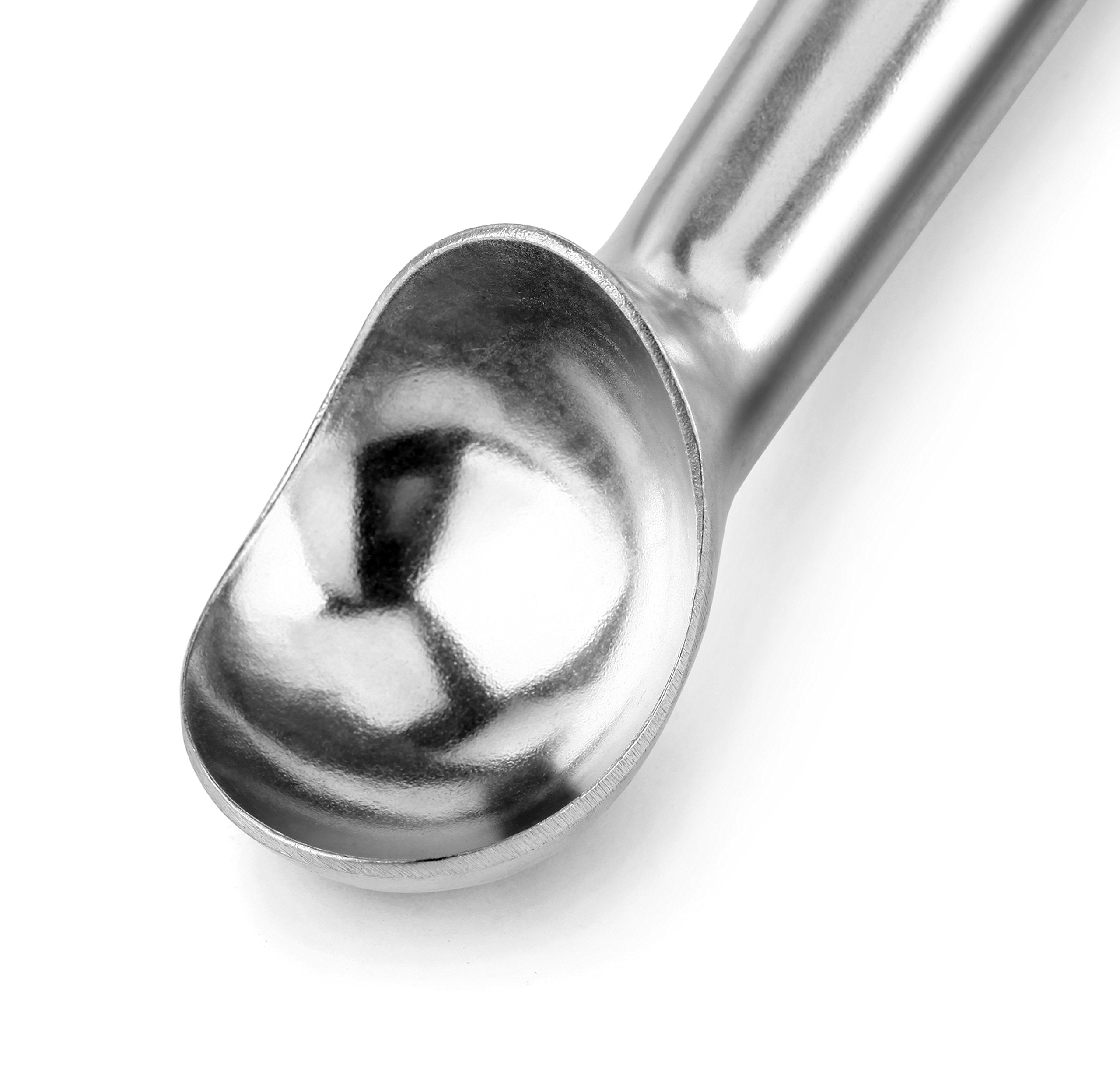 New Star Foodservice 35421 Commercial-Grade Ice Cream Dipper Scoop, Self Defrost, 2.5 Oz, Size 16, Green