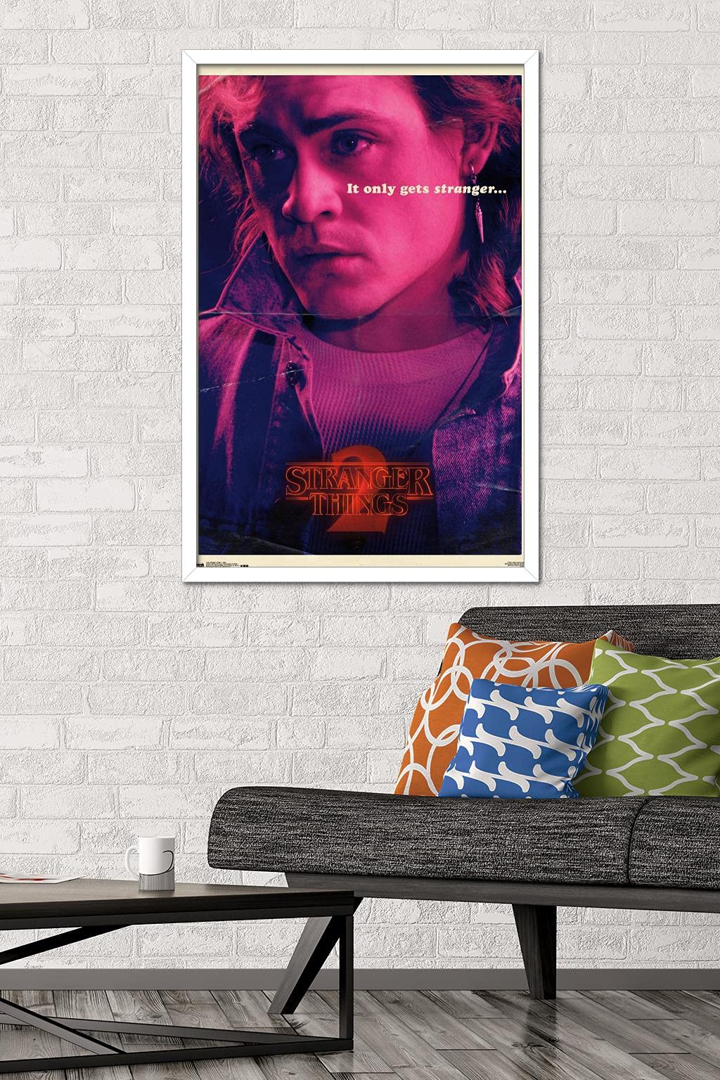 Trends International Netflix Stranger Things: Season 2 - Billy Wall Poster, 22.375'' X 34'', White Framed Version