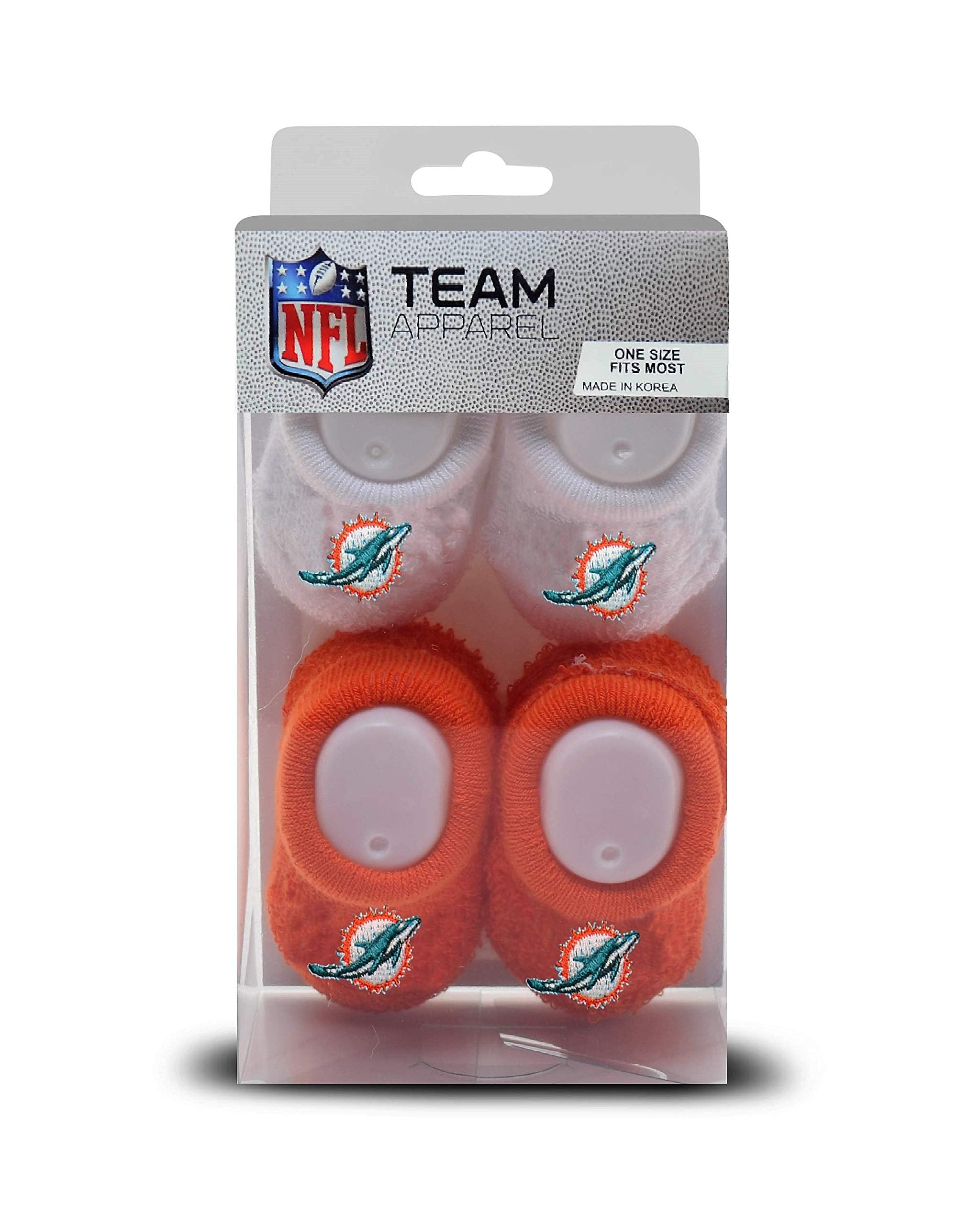 Fbf Originals - Infant Bootie Socks 0-12 Months - 2 Pack (Miami Dolphins)