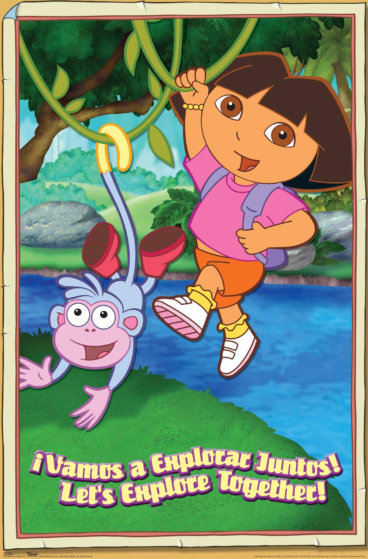 Trends International Nickelodeon Dora The Explorer - Vine Wall Poster, 14.725'' X 22.375'', Premium Unframed Version