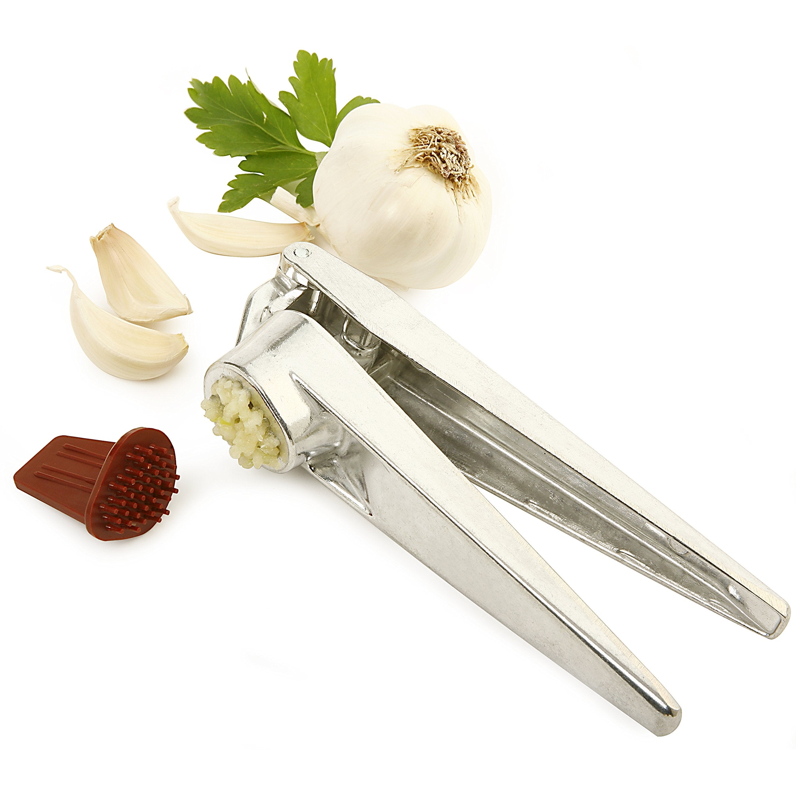 Norpro, Silver Garlic Press, One Size