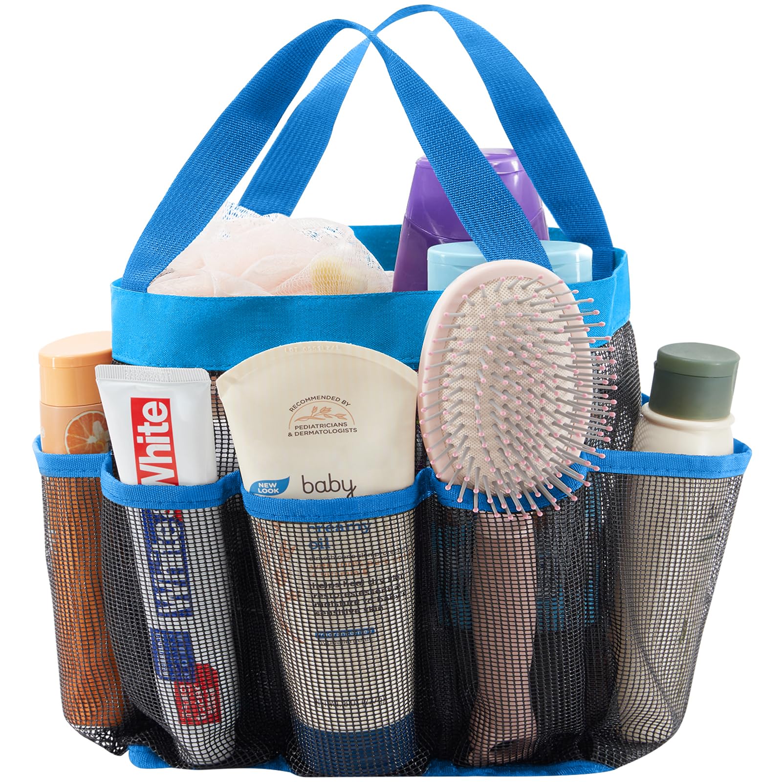 Lifewit Mesh Shower Caddy Freestanding Portable Shower Tote Bag for College Dorm, Bathroom, Gym, Travel, Quick Dry Hanging Showe
