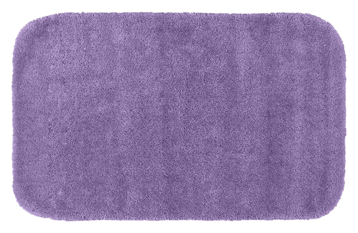 Garland Rug Traditional Plush Washable Nylon Rug, 24-Inch By 40-Inch, Purple
