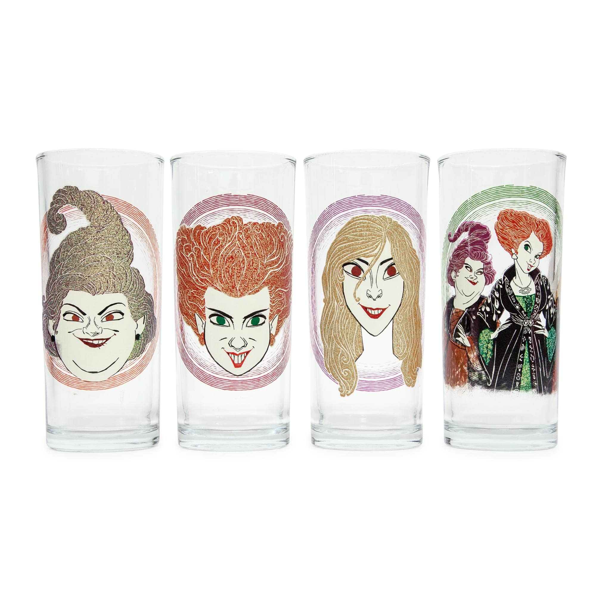 Disney Hocus Pocus Sanderson Sisters 10-Ounce Tumbler Glasses  Set Of 4