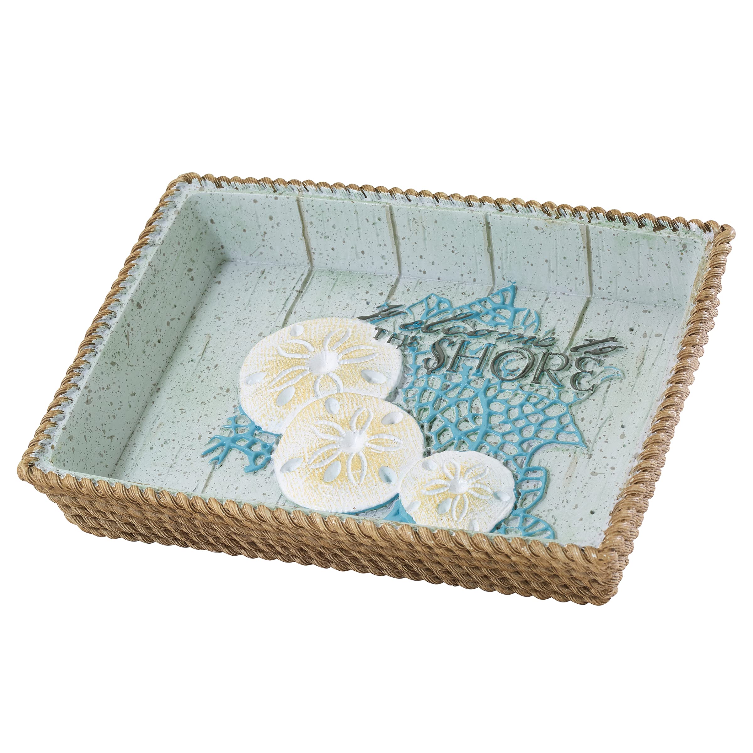 Avanti Linens - Soap Dish, Guest Bathroom Essentials, Coastal Home Decor (Beachcomber Collection)
