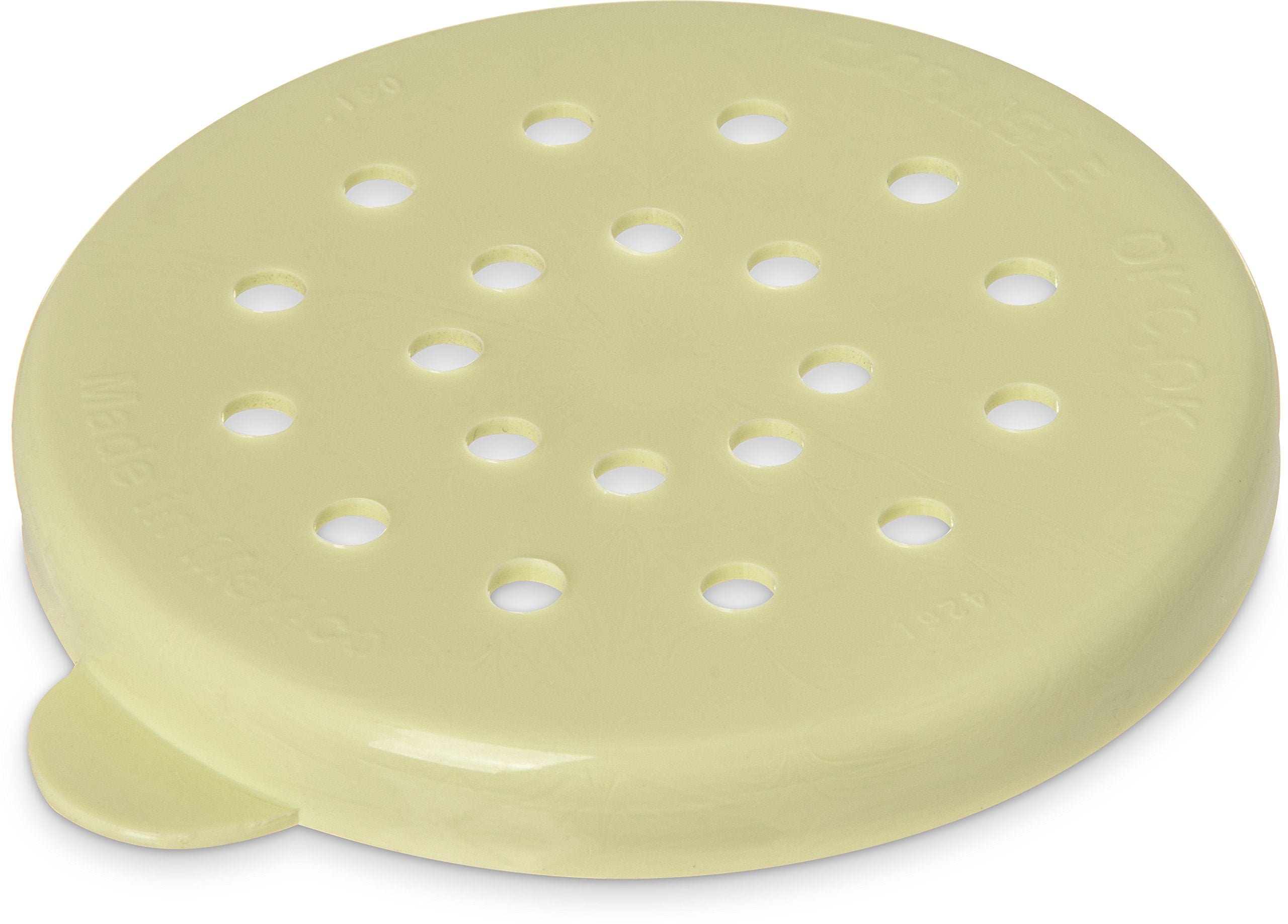 Carlisle Foodservice Products 426104 Polyethylene Cheese Dredge Lid Only, 3.12'' Diameter, Yellow (Case Of 12)