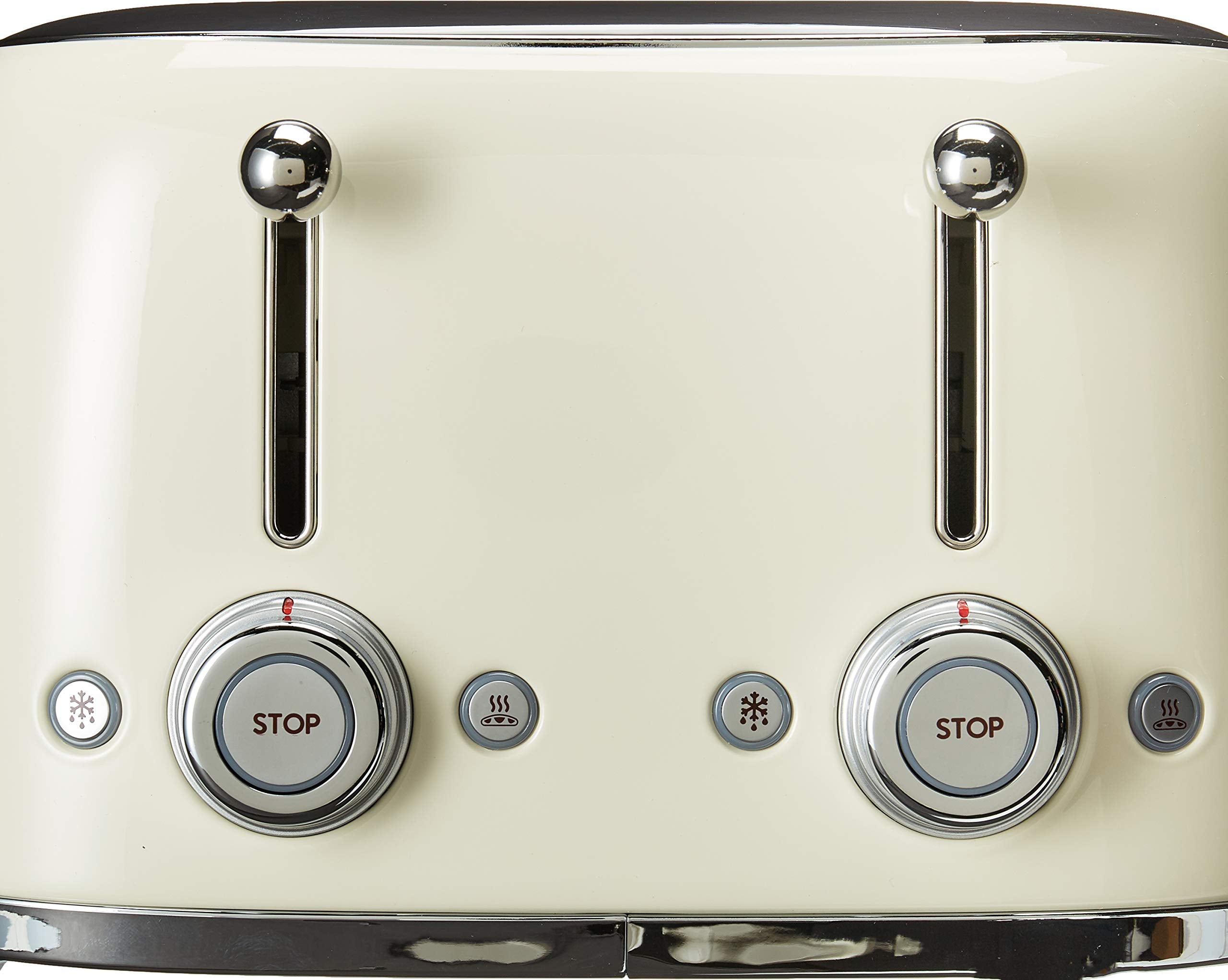 Smeg 50S Retro Line Cream 4X4 Slot Toaster