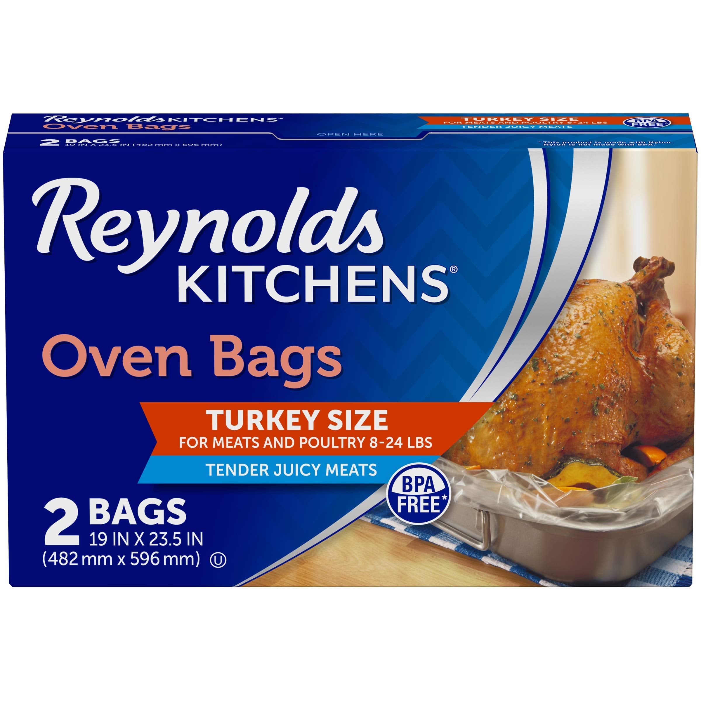 Reynolds Turkey Size Oven Cooking Bags, 2 Count