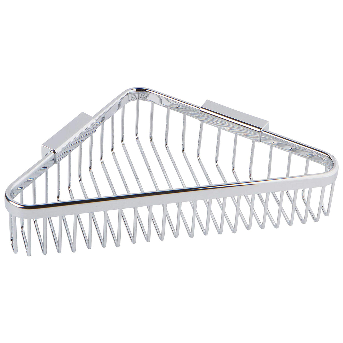 Ginger 553Dg/Pc Hotelier Wall Mounted Deep Corner Shower Basket, Polished Chrome