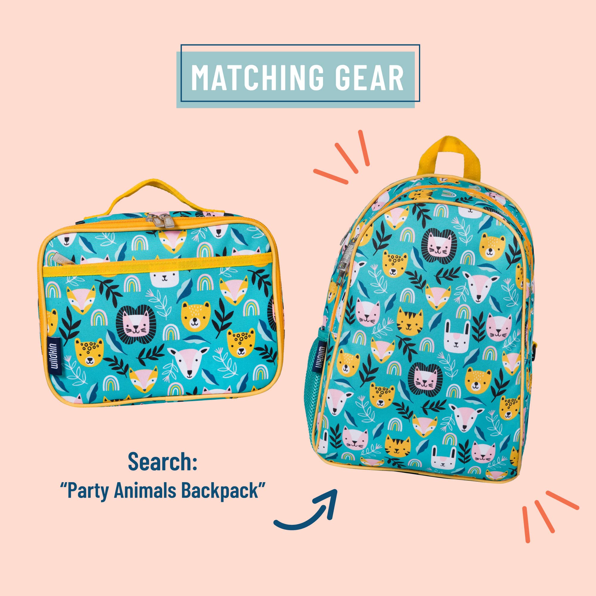 Wildkin Kids Insulated Lunch Box Bag For Boys & Girls, Reusable Kids Lunch Box Is Perfect For Early Elementary Daycare School Tr