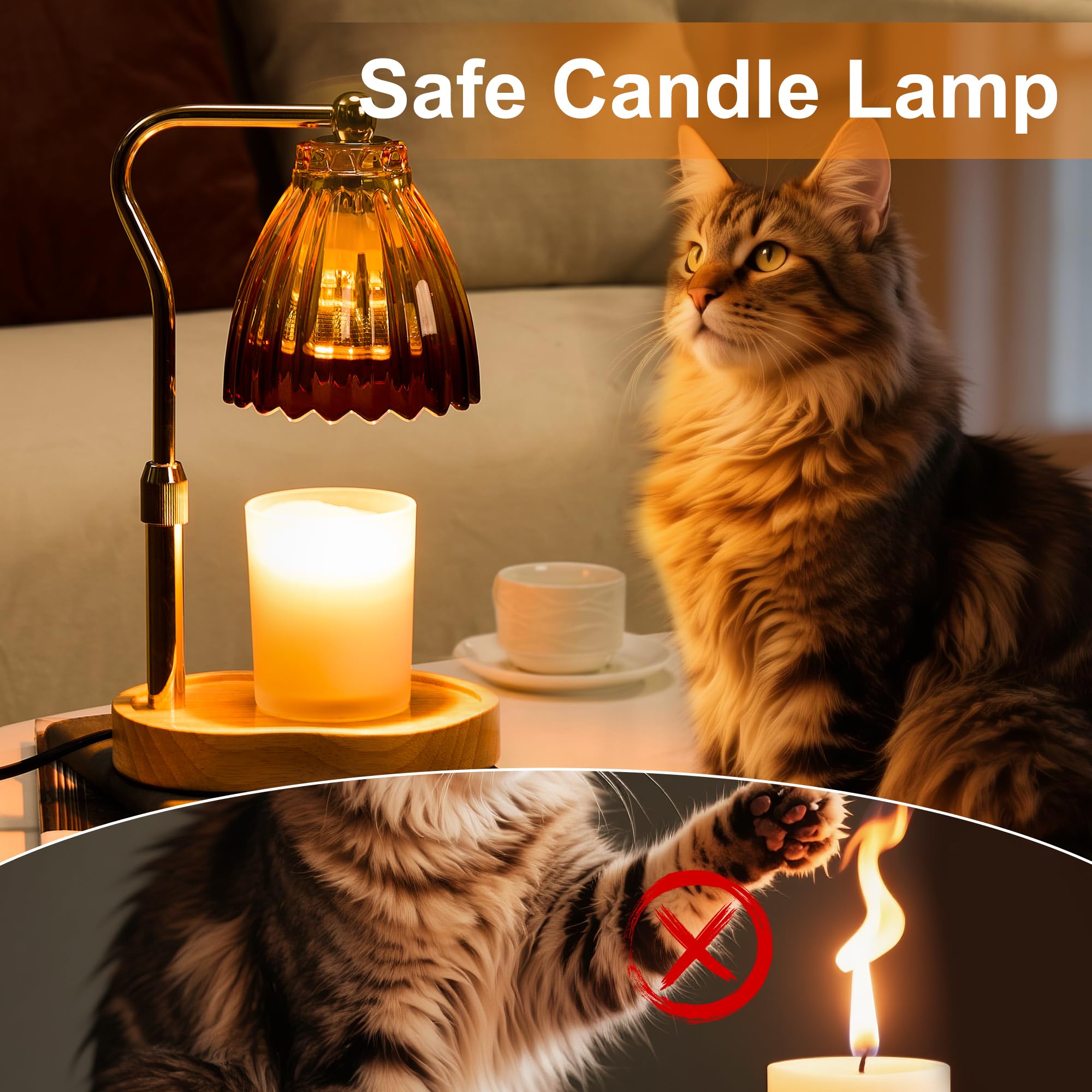 vankada Candle Warmer Lamp with Timer Dimmable, Lamp Candle Warmer for Jar Candles,Birthday Gifts for Women Mom, House Warming G