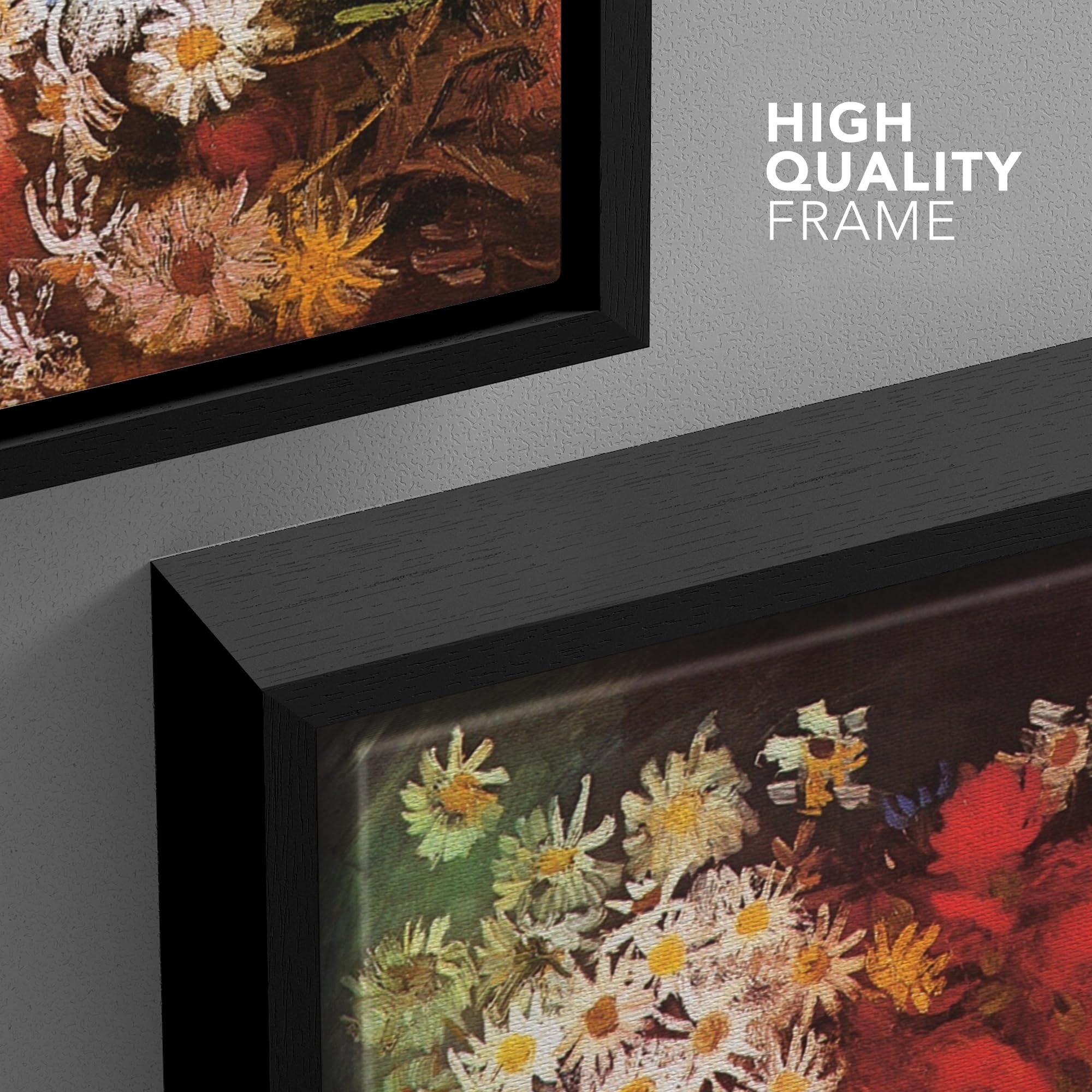 Wall26 Framed Canvas Print Wall Art Poppy Flowers By Master Artist Vincent Van Gogh Nature Wilderness Illustrations Fine Art Rel