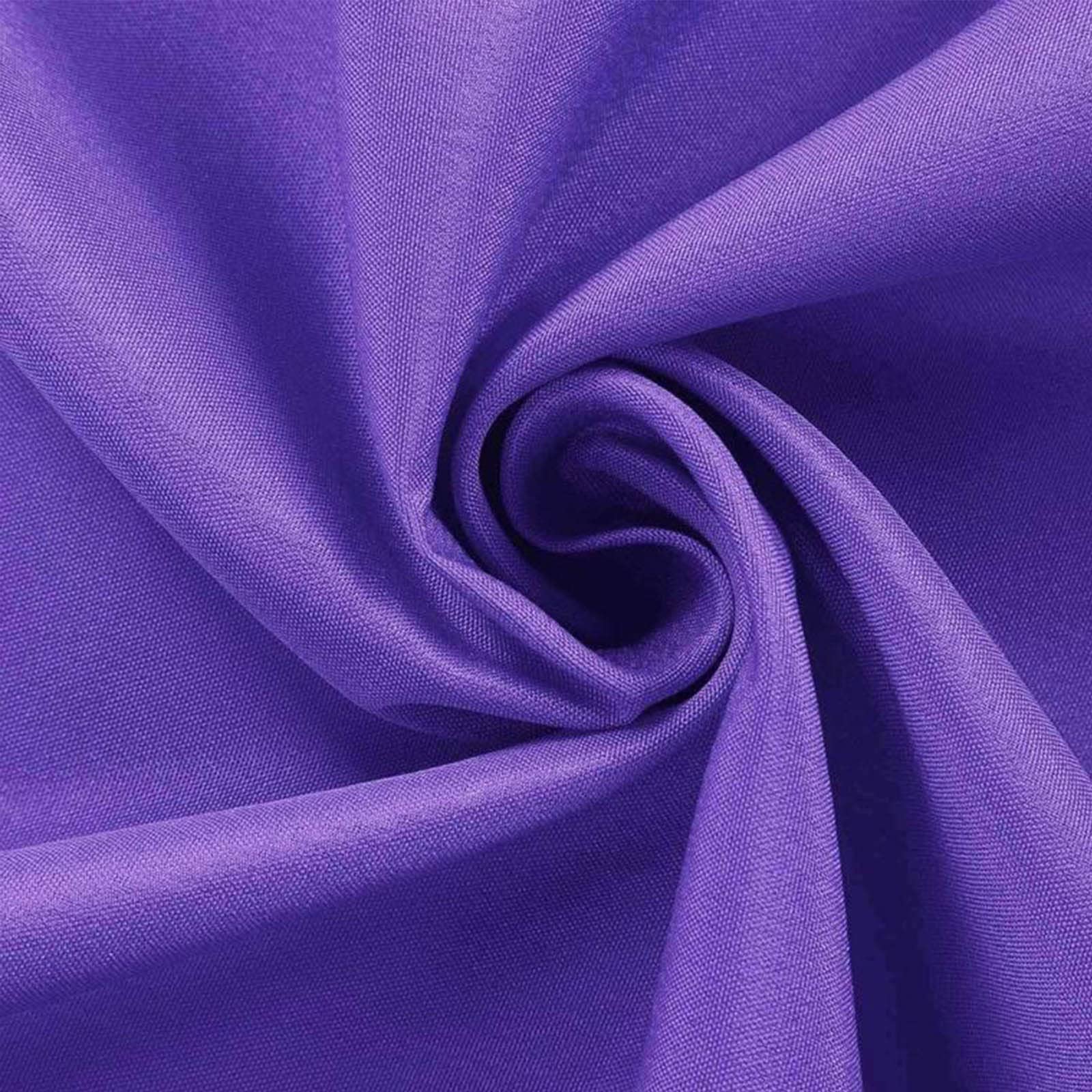 Balsacircle 120 Inch Purple Round Tablecloths Fabric Table Cover Linens For Wedding Party Polyester Reception Banquet Events Kit