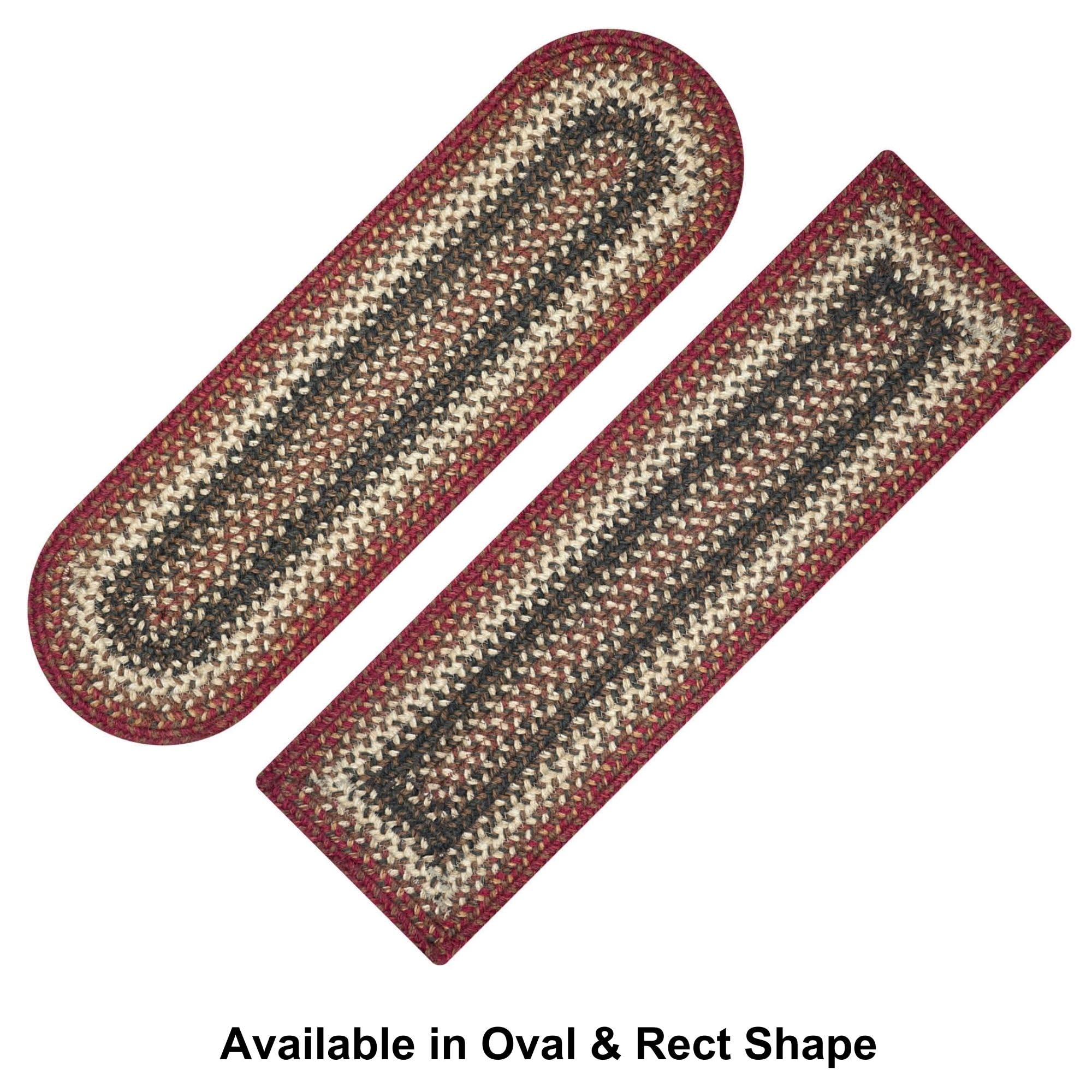Homespice - Chester Thick Table Runner, An Oval Hand Braided Runner Of Premium Jute Fibers To Use As Wide Table Runners On The D
