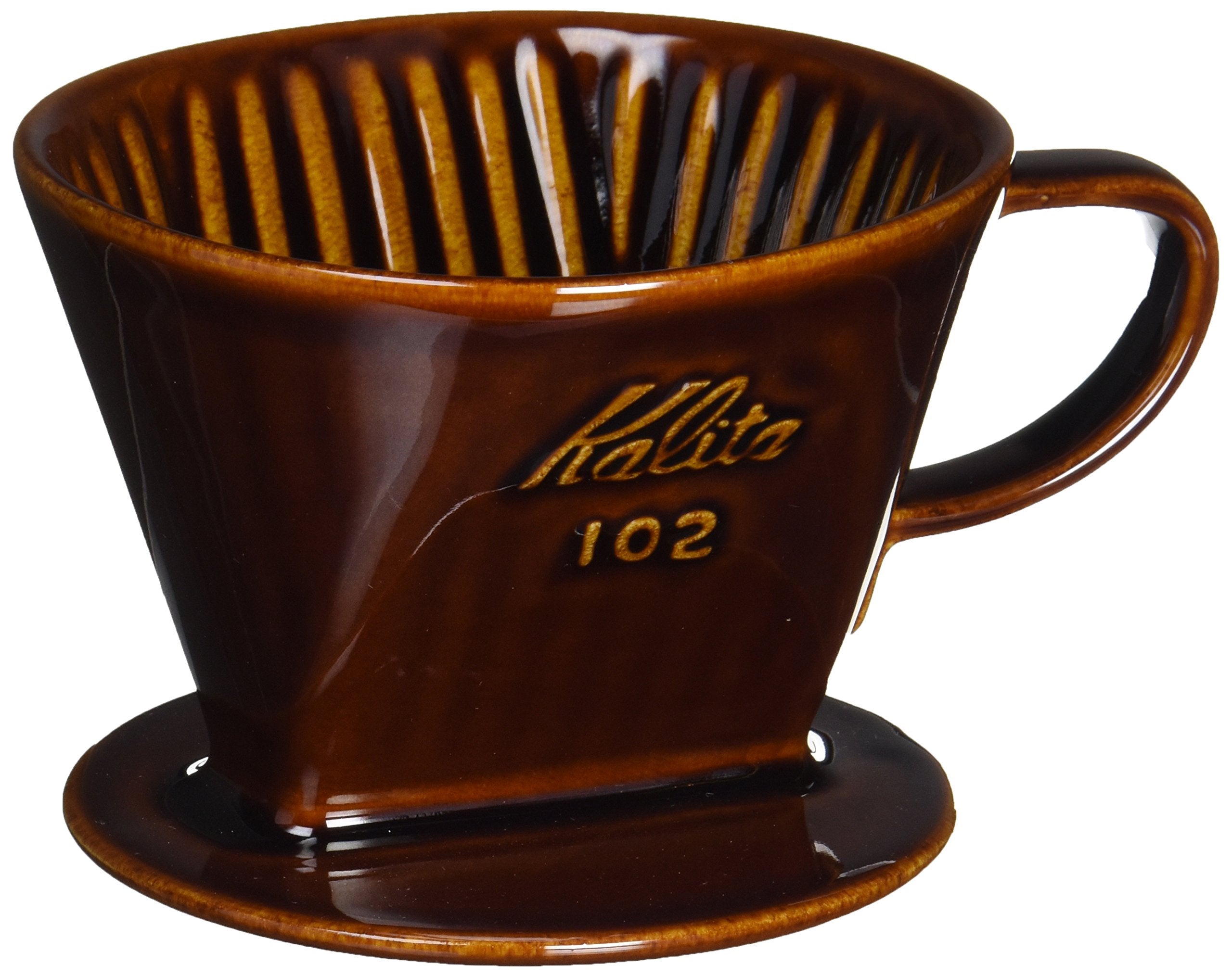 Kalita Style Coffee Dripper, 102, 4 Cups, Brown