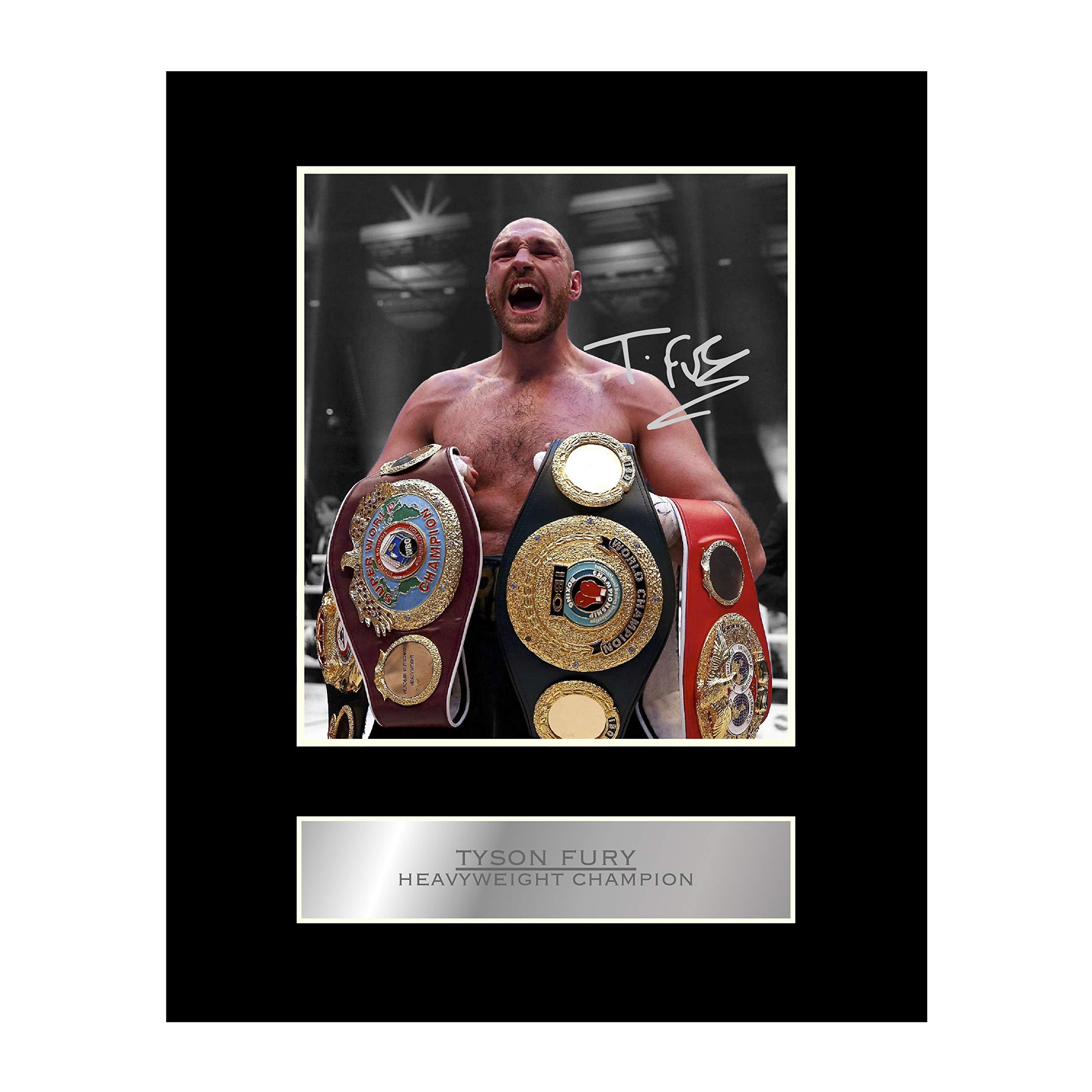 Iconic Pics Tyson Fury Signed Mounted Photo Display Heavyweight Champion #02 Printed Autograph Gift Picture Print