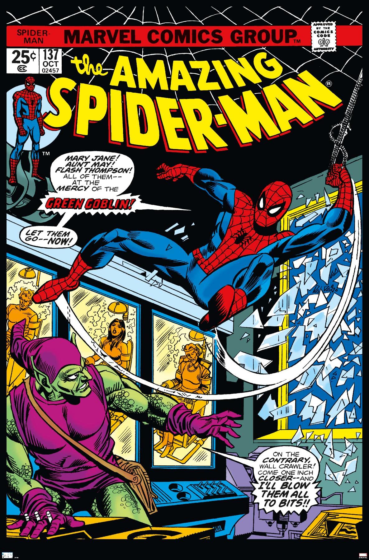 Trends International Marvel Comics - Spider-Man - Amazing Spider-Man #137 Wall Poster, 22.37'' X 34.00'', Premium Unframed Versi