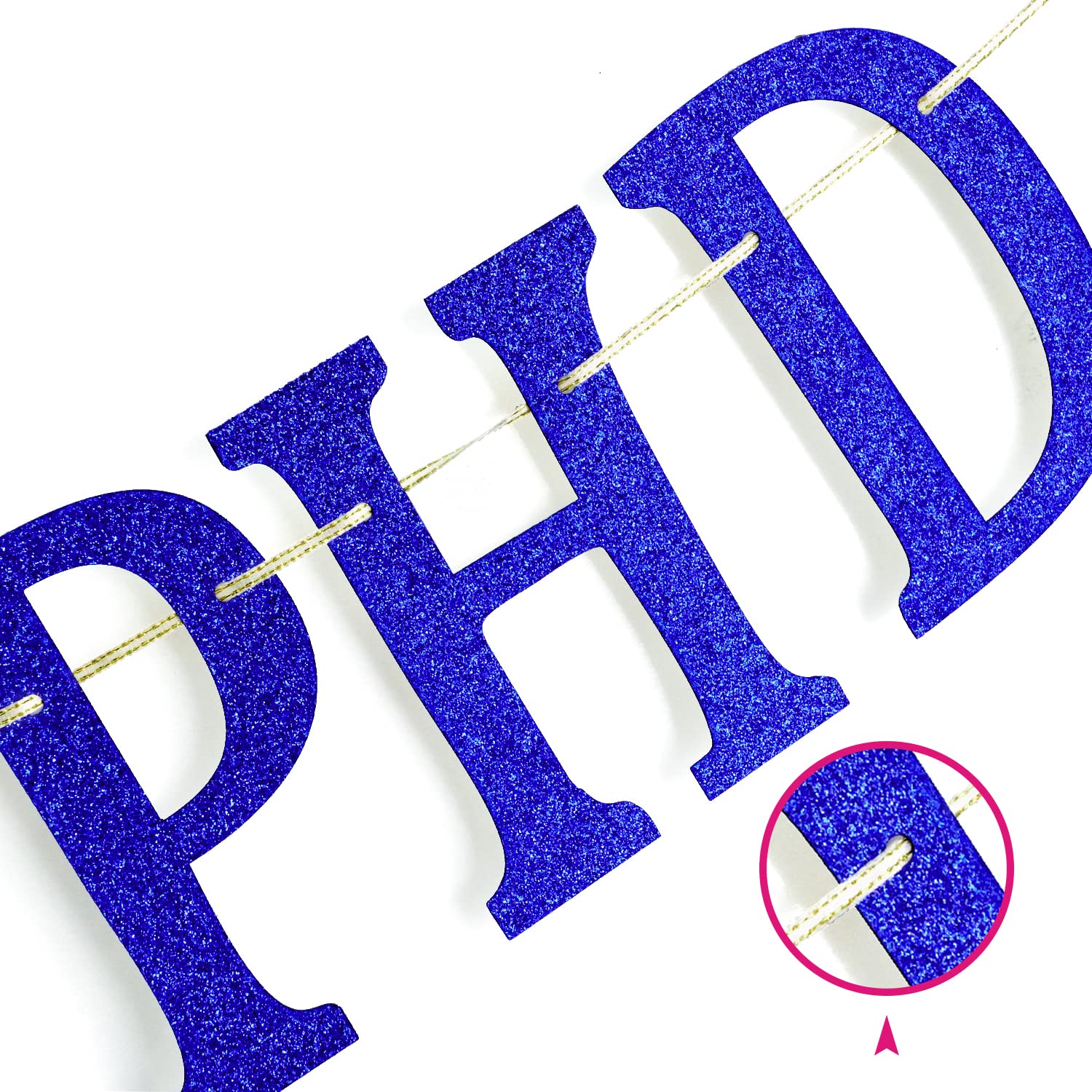 Gold Glitter Congrats Phd 2024 Banner - Phd Graduation Decorations - Congrats Grad, Congratulations Phd Graduation Party Decorat