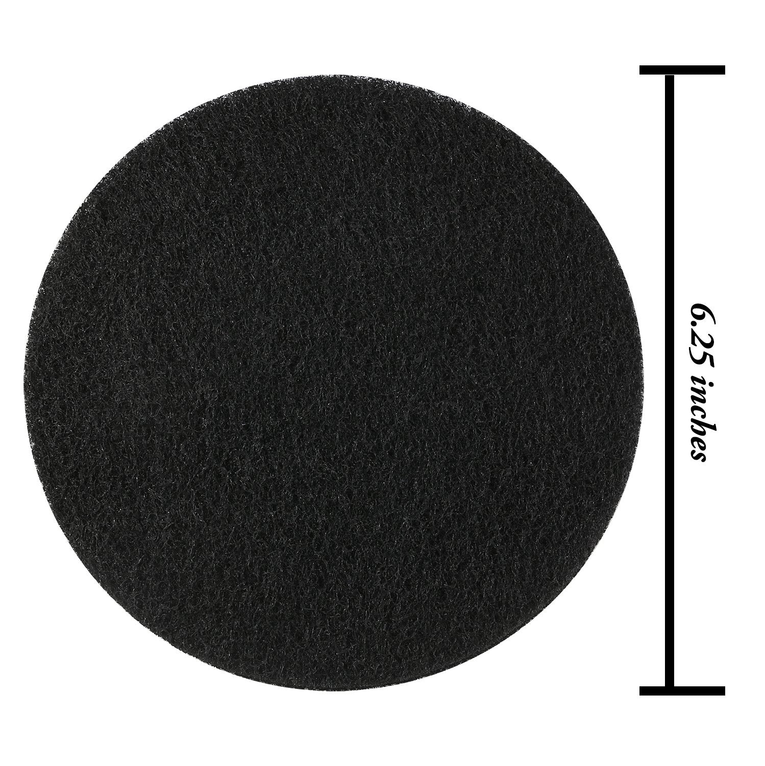 Resinta Compost Bin Filters - 6 Pieces Activated Carbon Replacement Filters, 6.25 Inches, Black, Model 8542019024