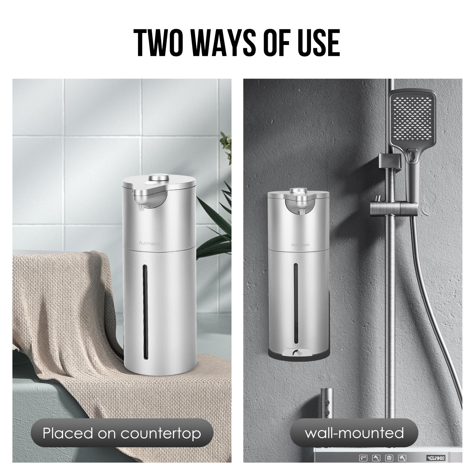 Aunmaon Automatic Soap Dispenser Touchless,Upgrade Adjustable Volume For Thick And Thin Liquid Battery Hand Soap Dispenser,Dish