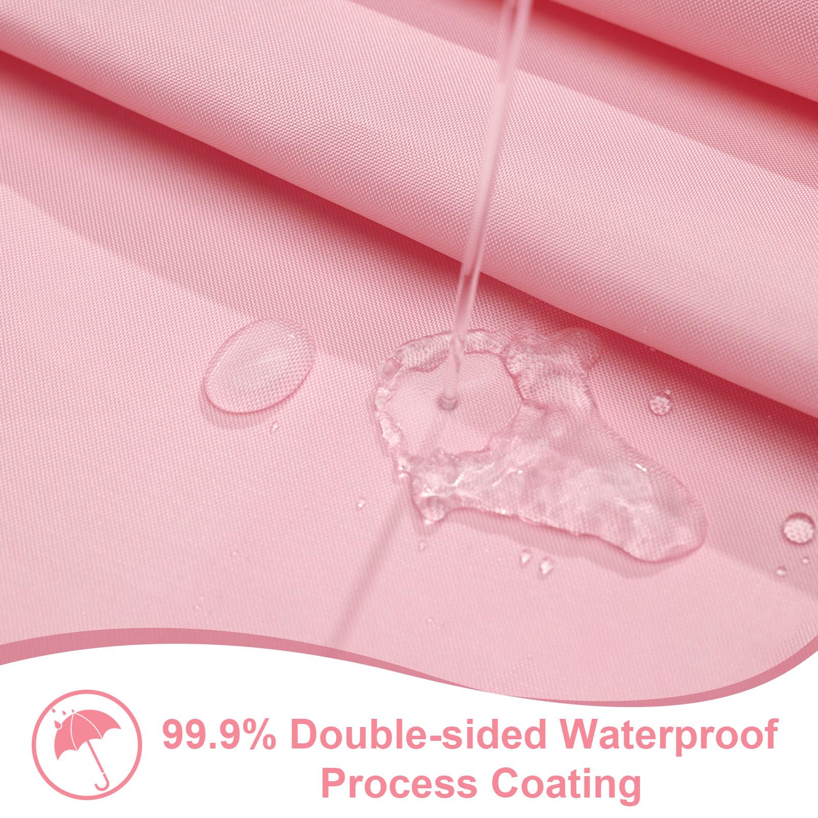 Ortigia Pink Scalloped Shower Curtain, Cute Boho Preppy Shower Curtains Pretty Aesthetic Waterproof Fabric Shabby Chic Bath Bath