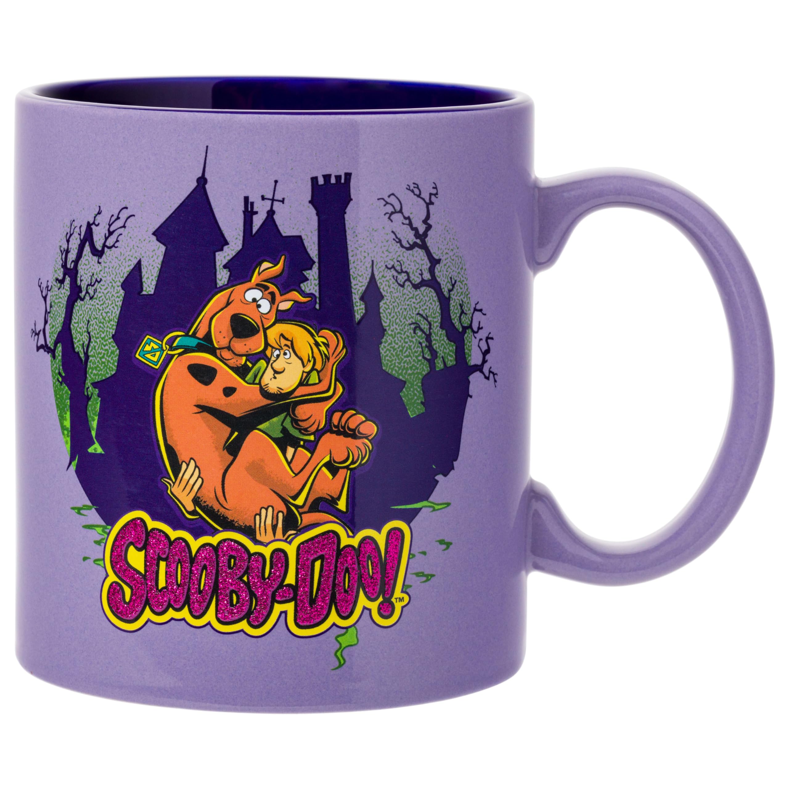 Silver Buffalo ScoobyDoo Shaggy Glitter, Ceramic Mug, 20oz