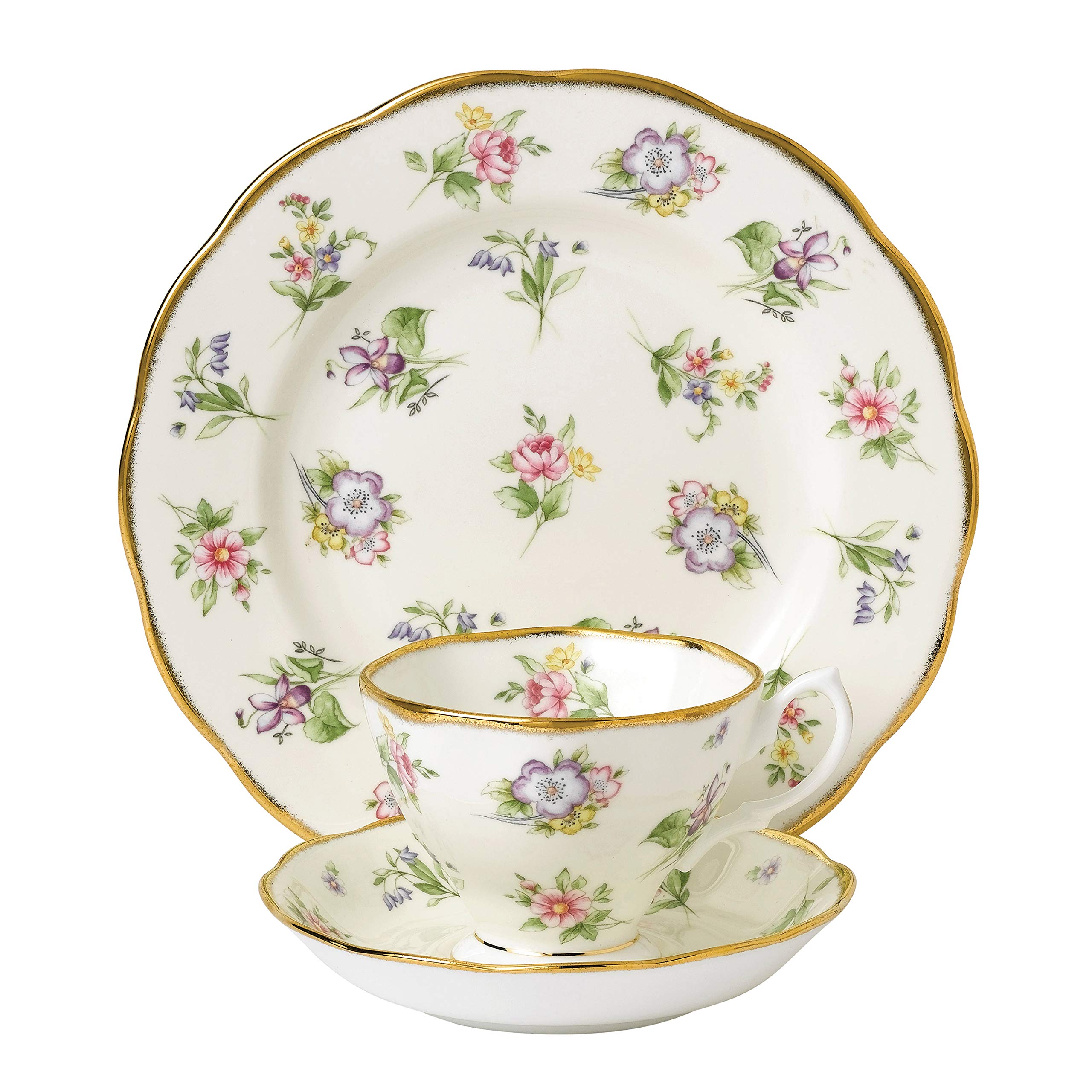 Royal Albert 100 Years 1920 3-Piece Set (Teacup, Saucer & Plate 8)