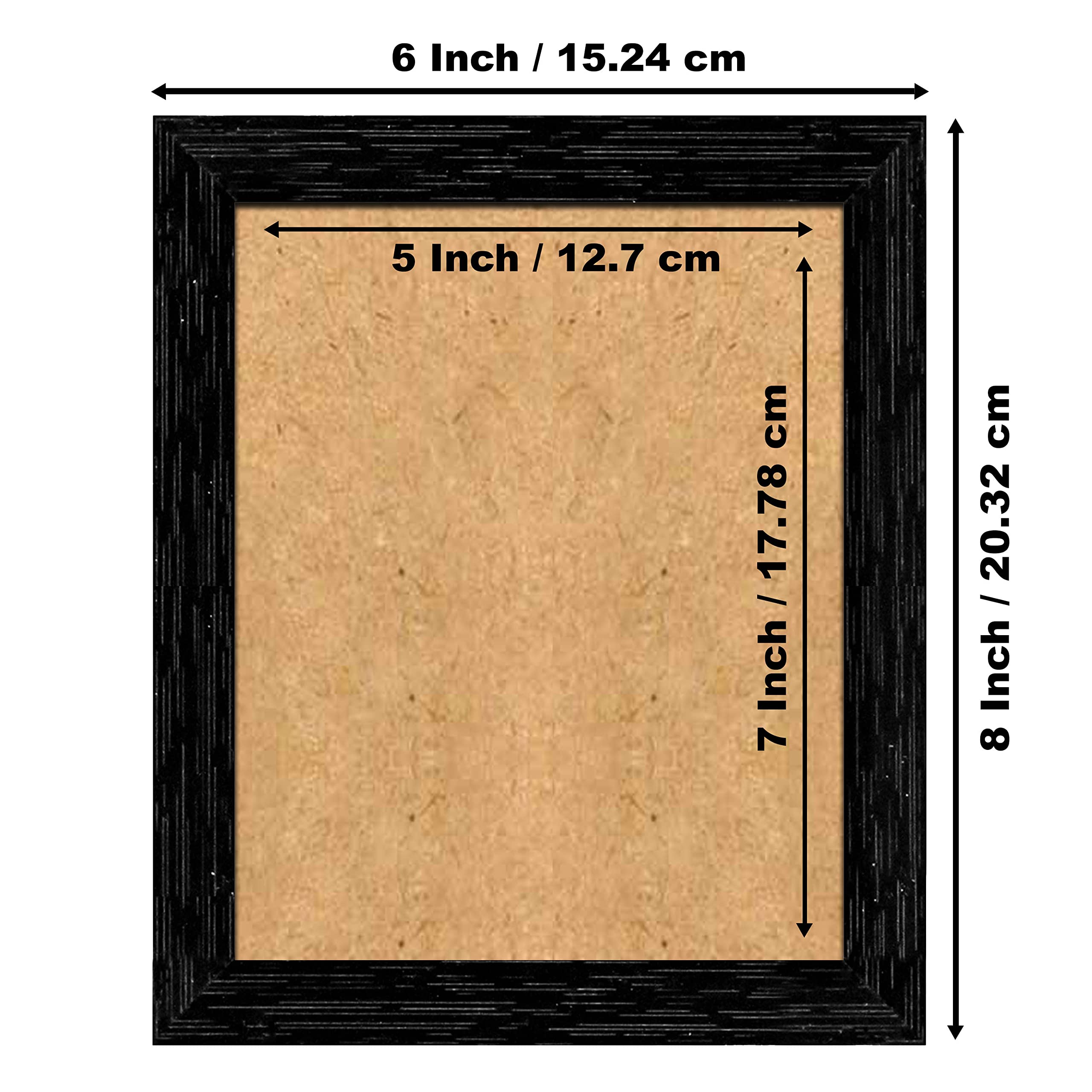 Indianara Multicolored Flowers In A Vase Framed Wall Painting With Table Top 2321Ttbk (8 Ix 6 Inch) -With Frame & Glass