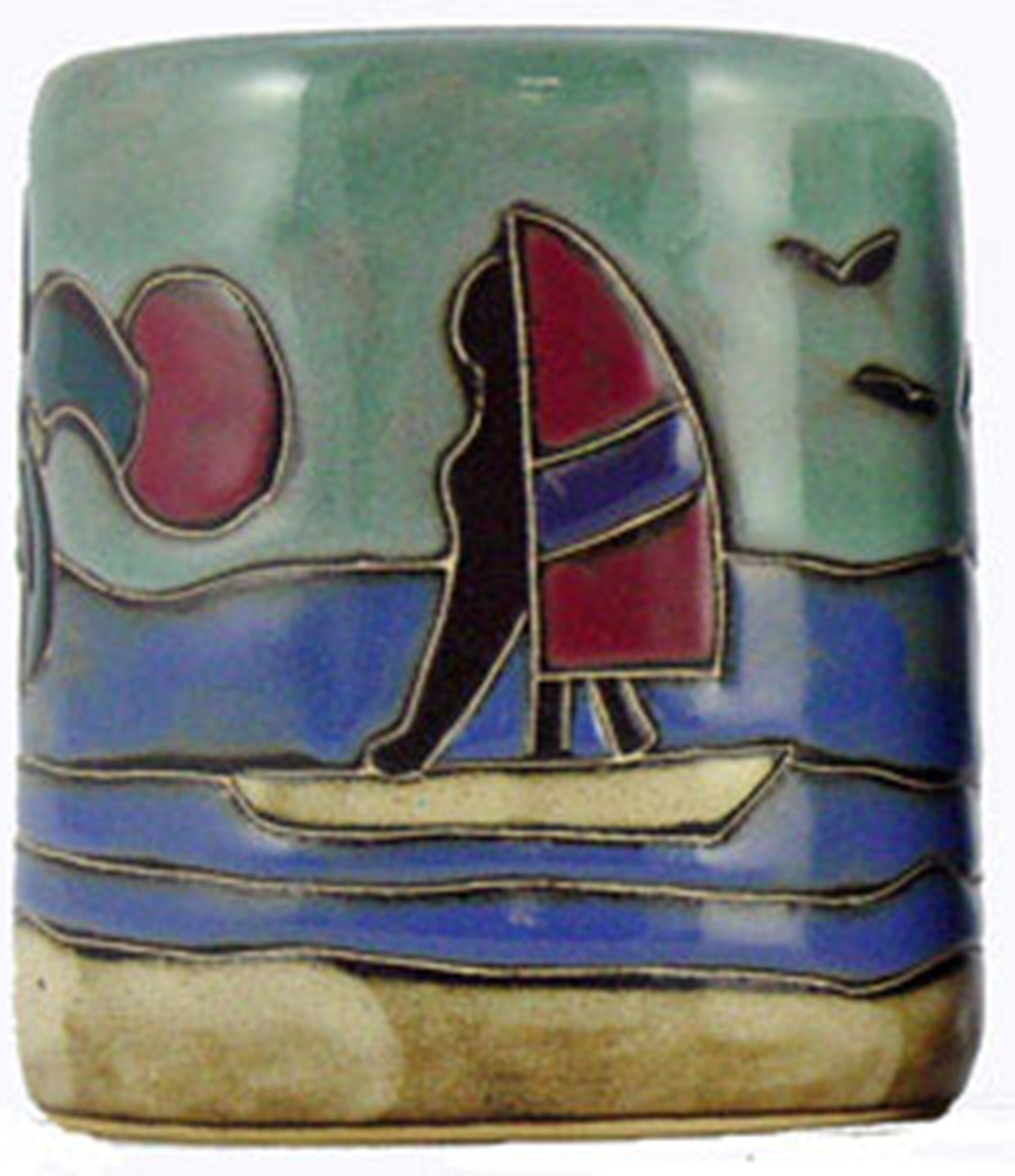 Mara Stoneware Mug - Palm Tree - Surfers - 16 Oz