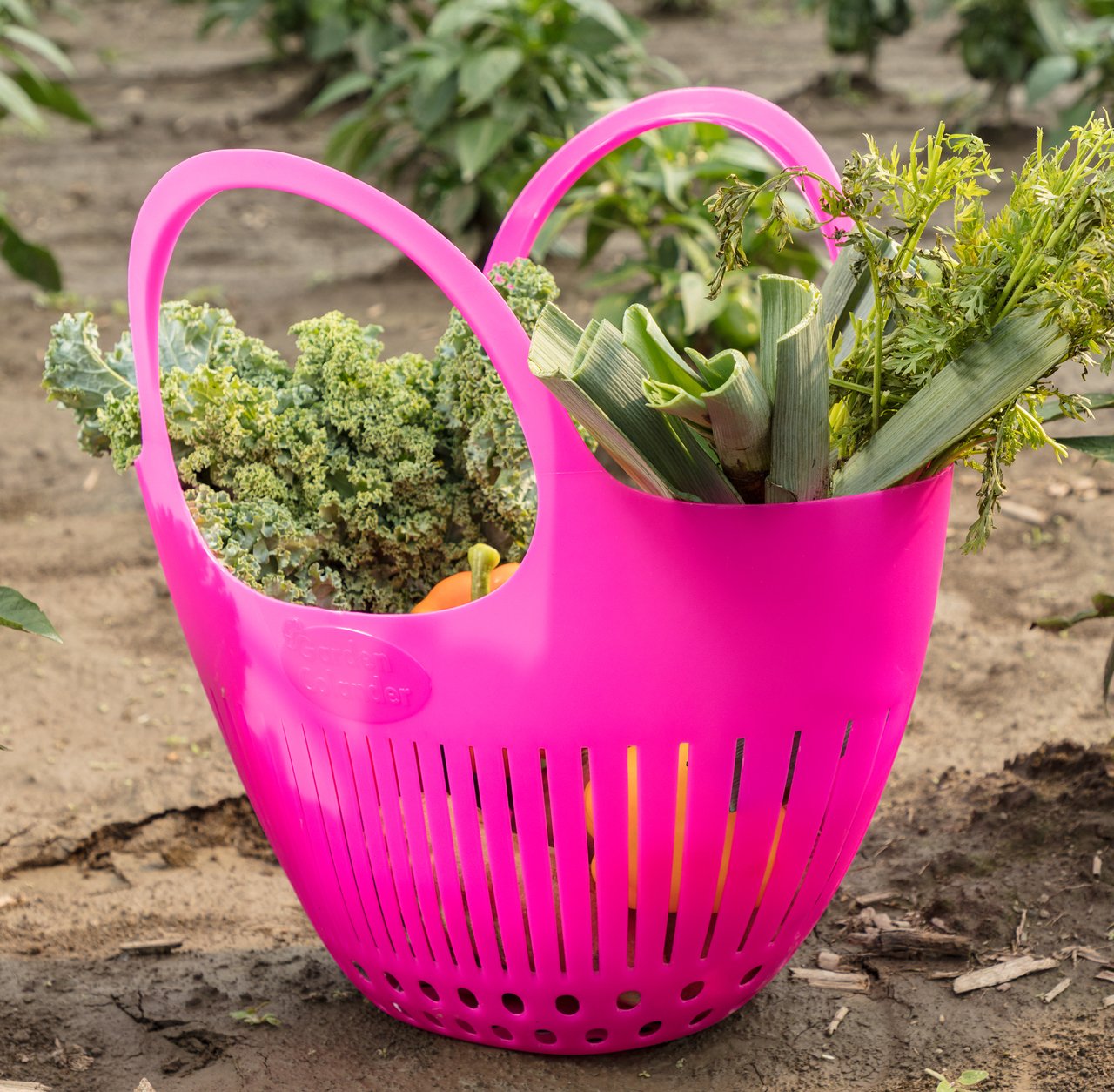 Hutzler Garden Colander, Pink
