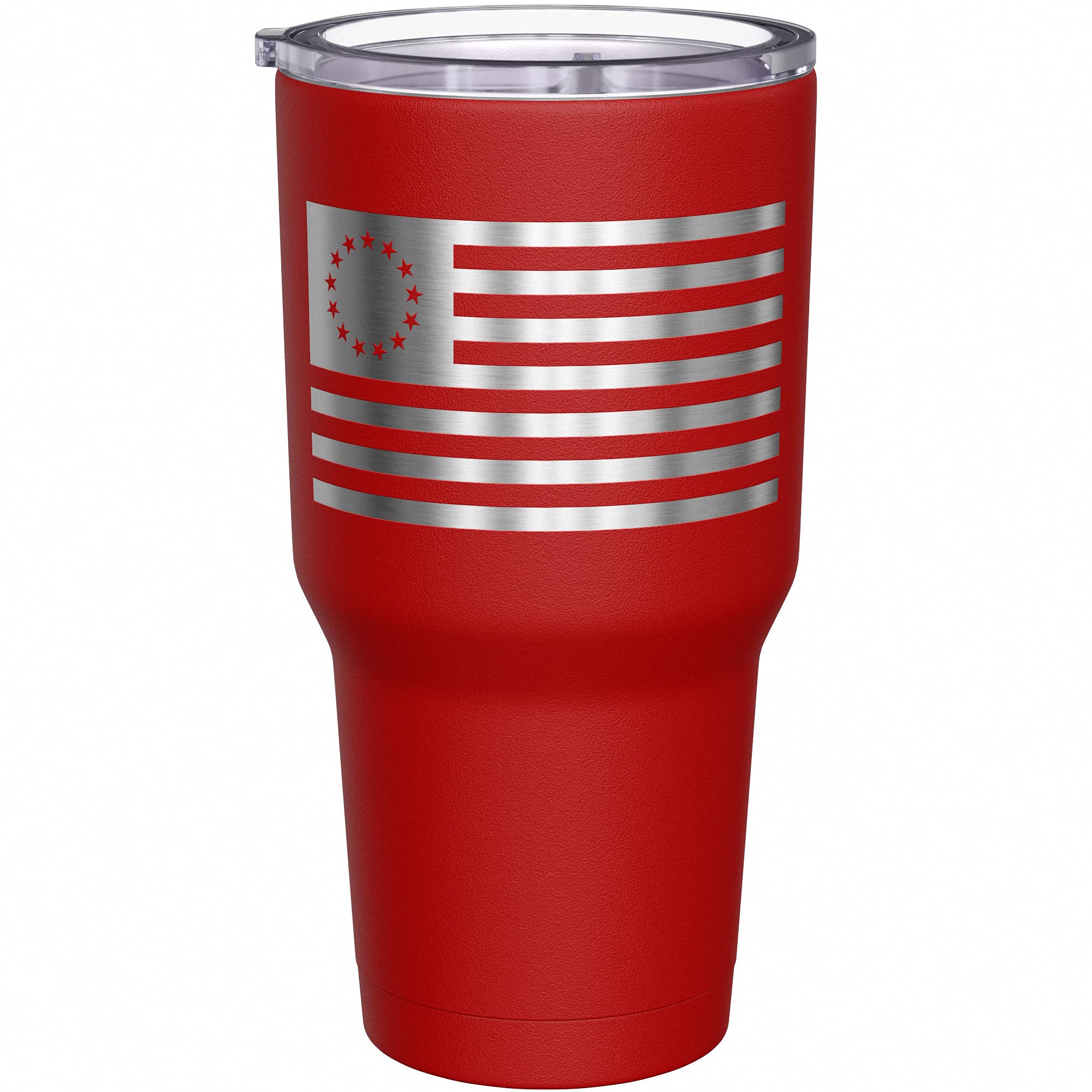 We The People Holsters - 1776 Betsy Ross Flag - Betsy Ross Mug - American Flag Coffee Travel Mug - American Flag Tumbler - Double Insulated Tumbler - 30 oz