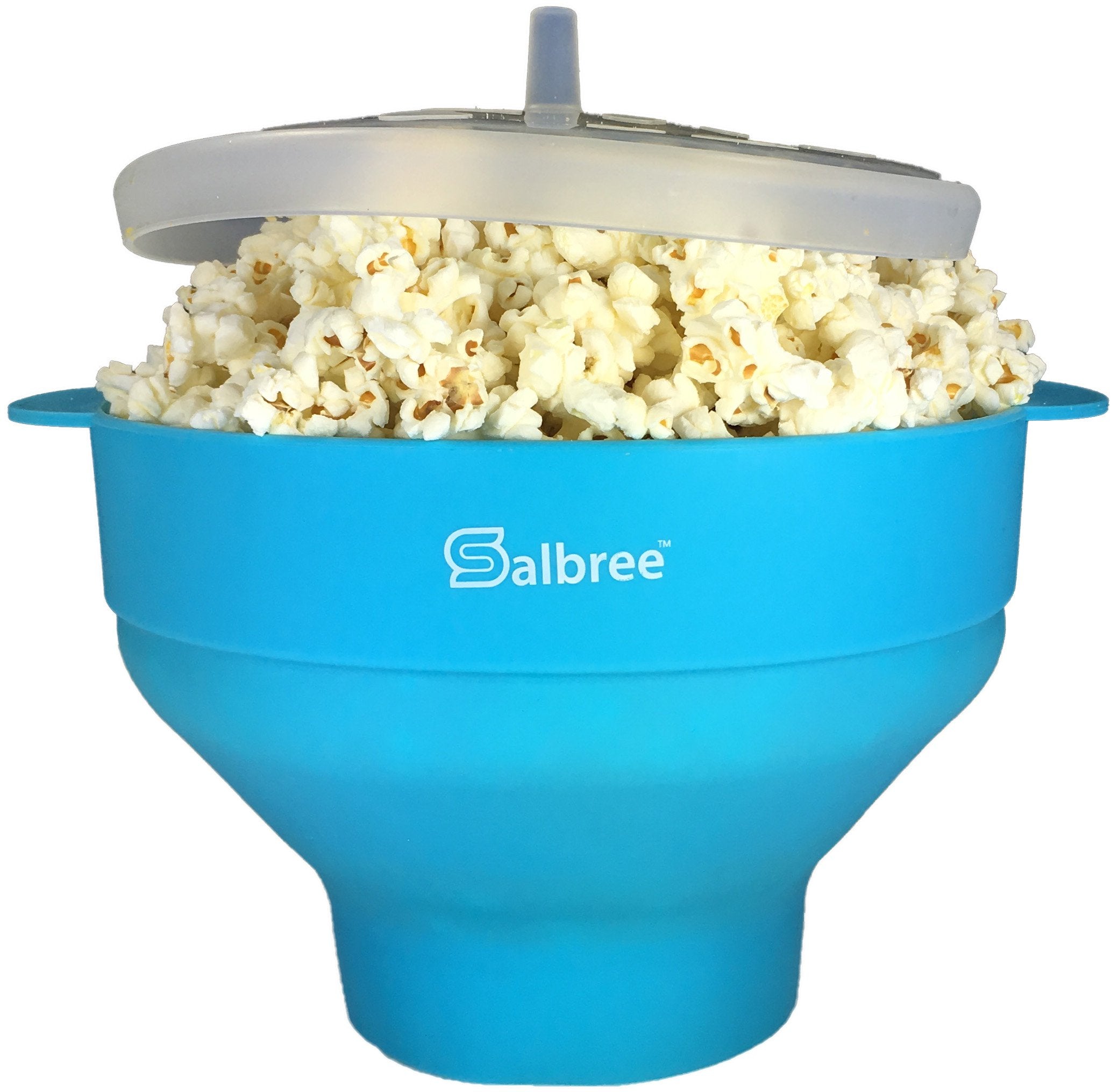 The Original Salbree Microwave Popcorn Popper Machine, Silicone Popcorn Maker, Collapsible Microwavable Bowl - Hot Air Popper -