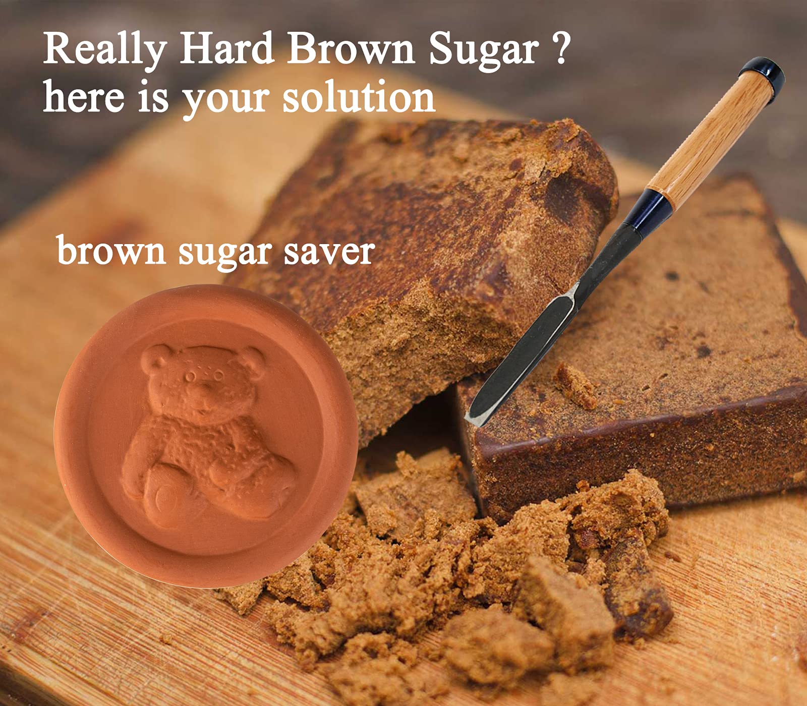 Brown Sugar Keeper Brown Sugar Bear Brown Sugar Saver Terra Cotta Brown Sugar Saver Sugar Bear Brown Sugar Disc Keeps Brown Suga
