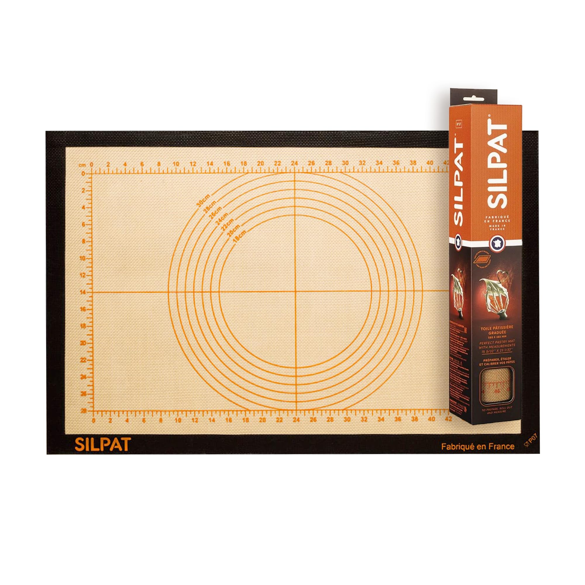 Silpat The Original Perfect Pastry Non-Stick Silicone Countertop Workstation Mat, 15-1/8 x 23