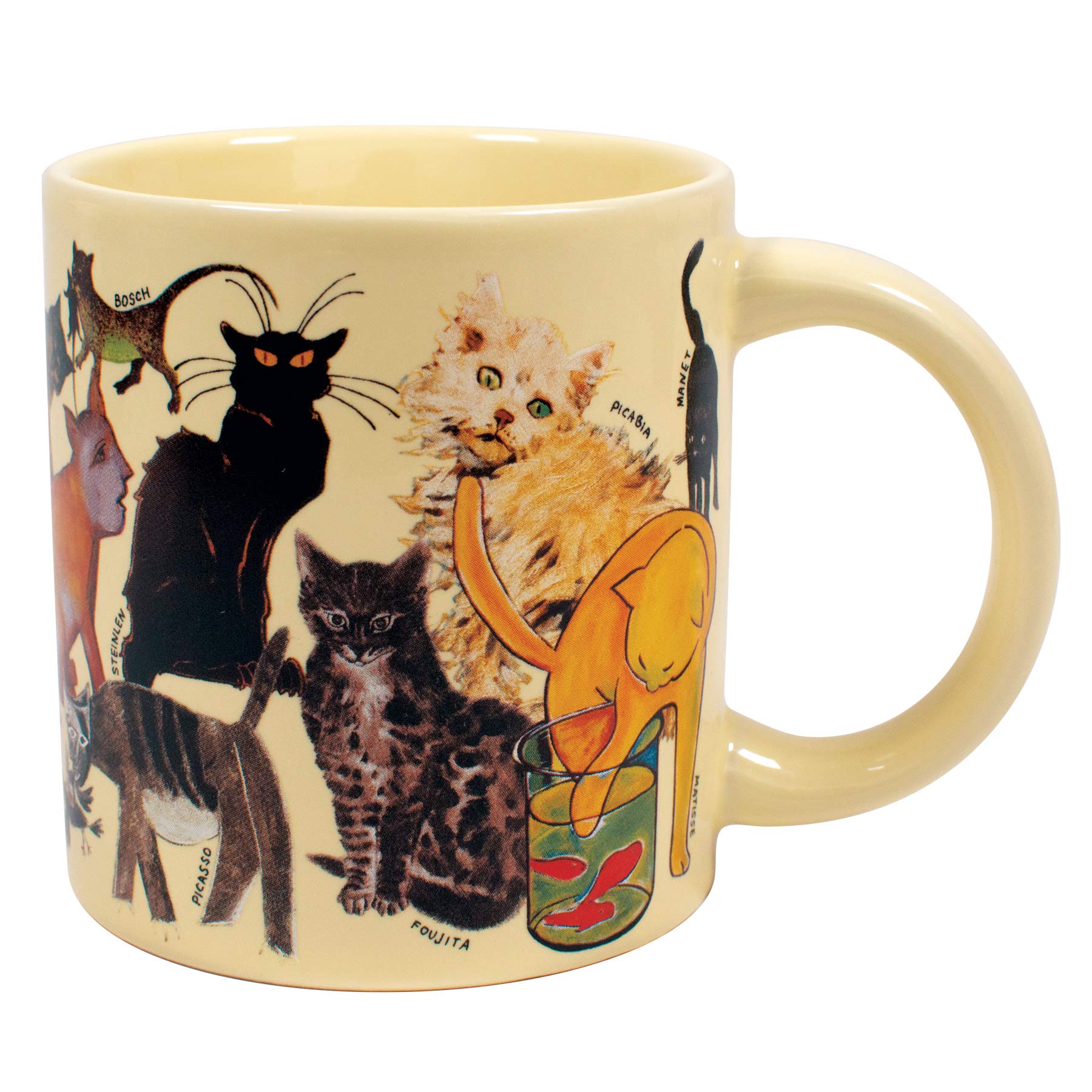 The Unemployed Philosophers Guild Artistic Cat Mug - Featuring Cats and Kittens from Famous Paintings Throughout Art History, Co