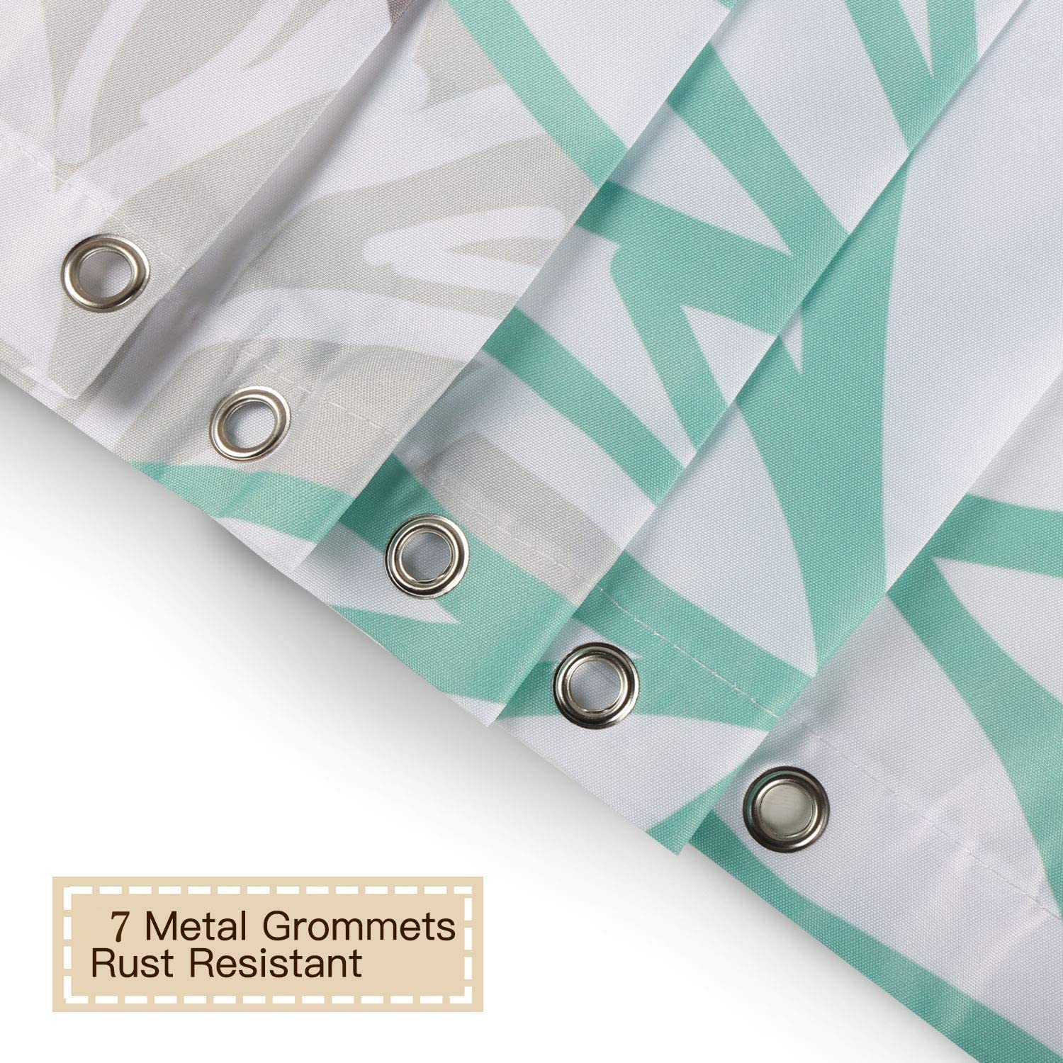 Rosielily Stall Shower Curtain 36Wx72H Inches Small Shower Curtain Dahlia Shower Curtains Teal And Gray Blue Green Turquoise Rv