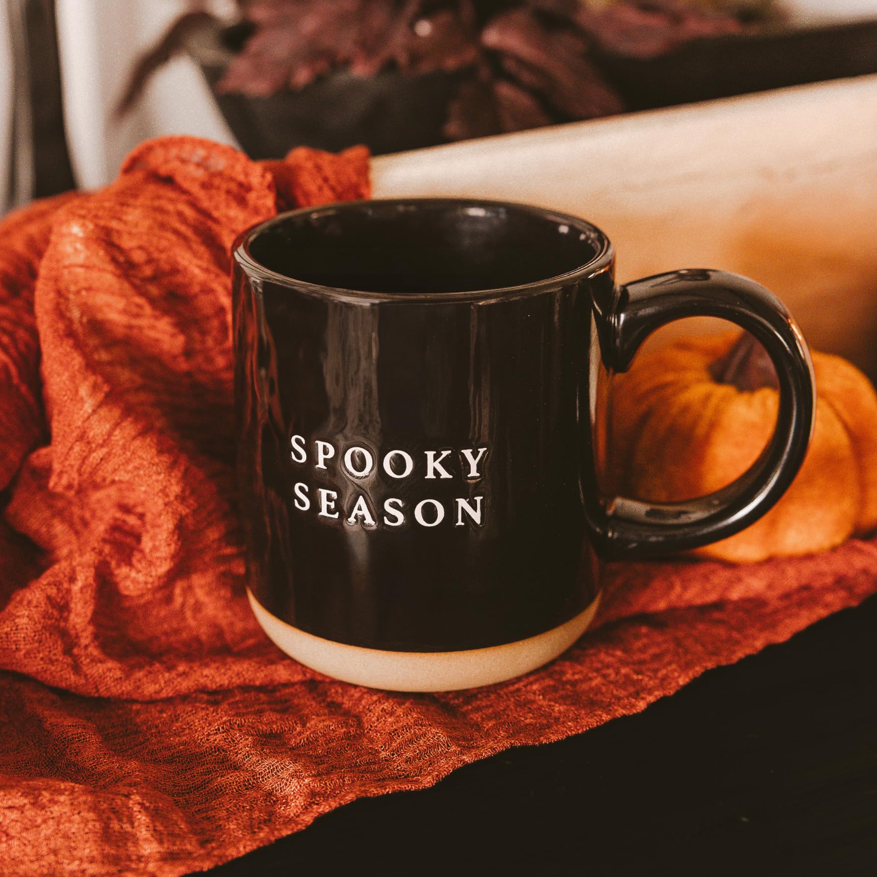 Sweet Water Decor Halloween Coffee Mug - Spooky Coffee Mug for Halloween - Durable Stoneware Mug for Tea & Cocoa - Perfect Hallo