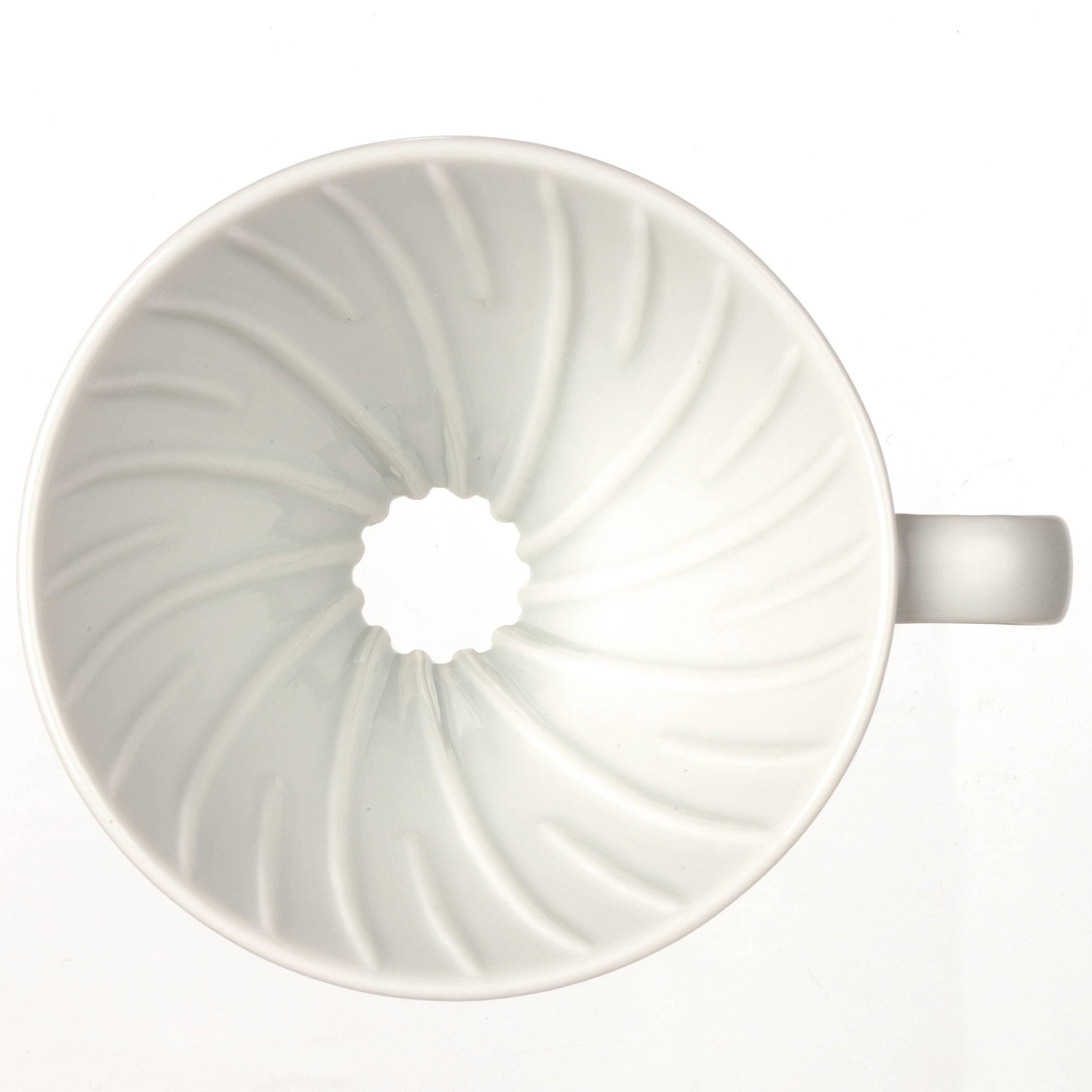 Hario V60 Pour Over Set With Ceramic Dripper, Glass Server, Scoop And Filters, Size 02, White