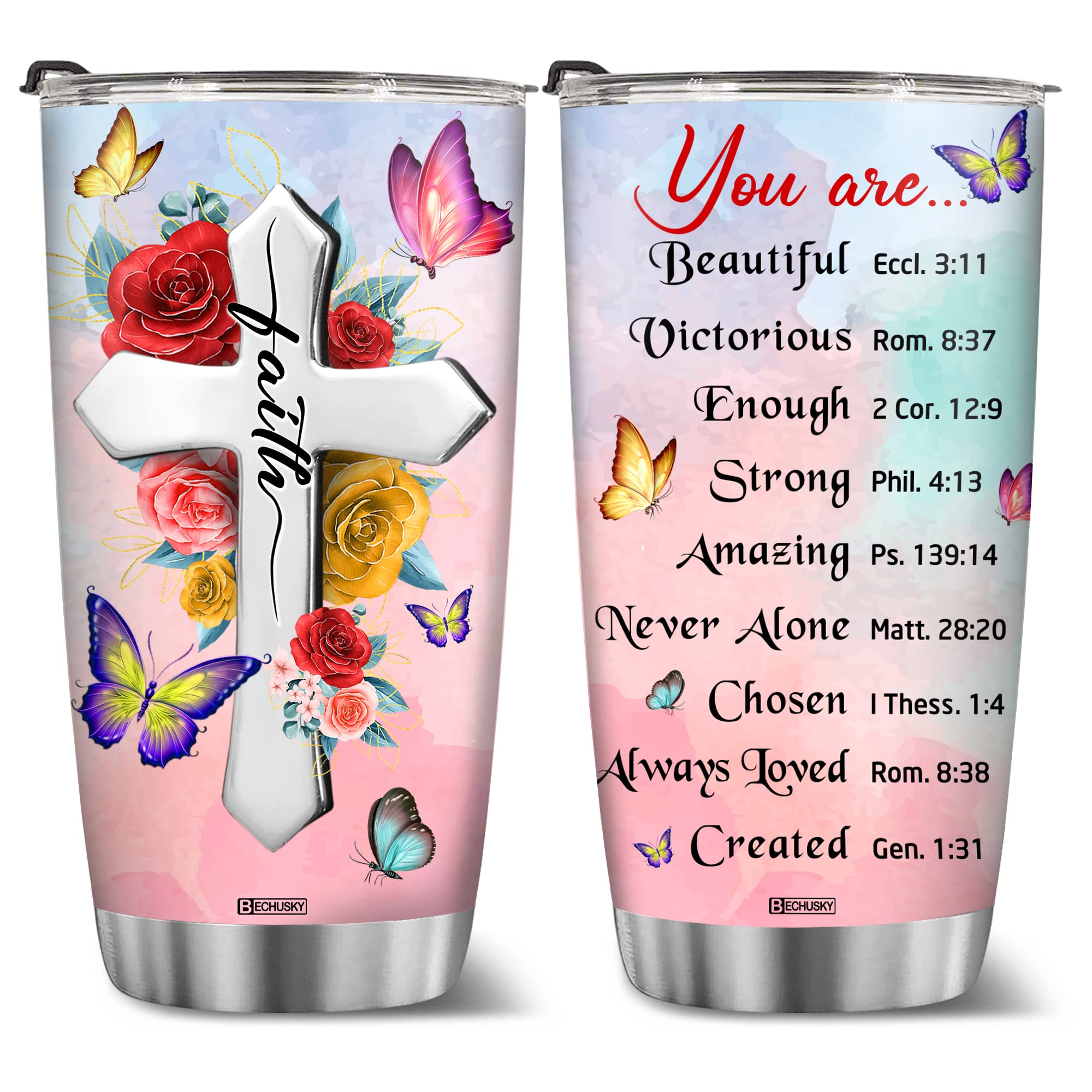 Bechusky Christian Tumbler Gifts For Women Gifts For Women Birthday Gifts For Women Friend Gifts For Women Birthday Unique - Ins