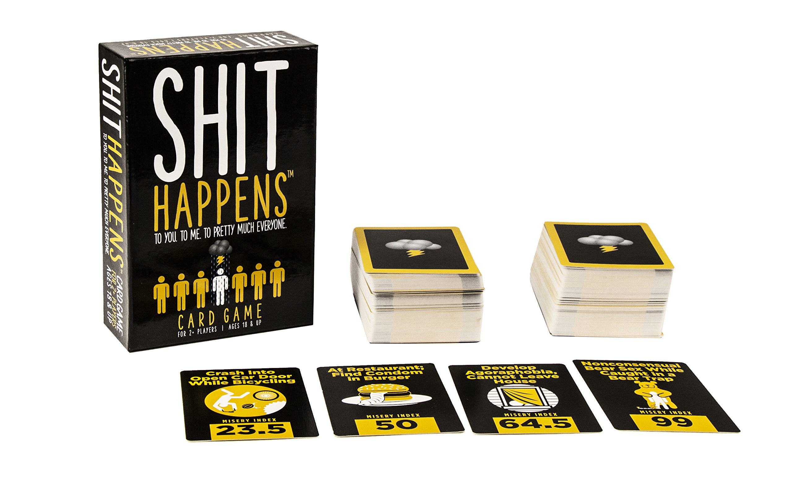 Games Adults Play Shit Happens Card Game Black,192 Months To 1188 Months