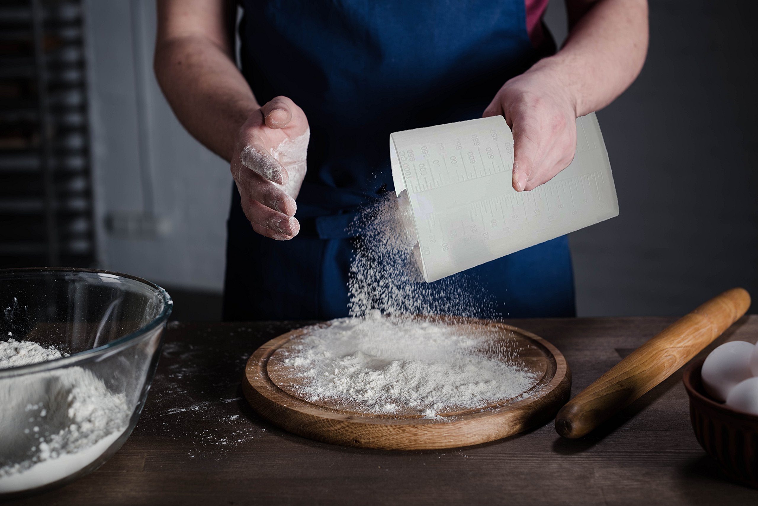 Oakridge Products 1000Ml Triangular Graduated Container, Translucent, Pp (10 Count)