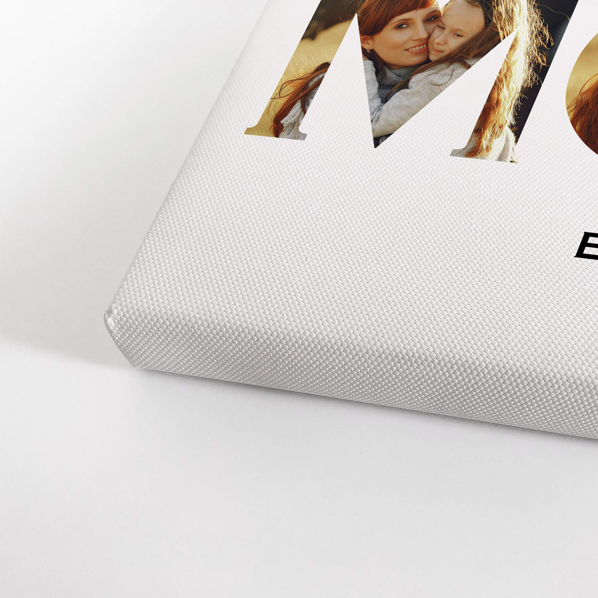 Smile Art Design Custom Photo Print Canvas Print With Your Photos Personalized Photo Upload 3 Images Collage Picture Mom Letteri