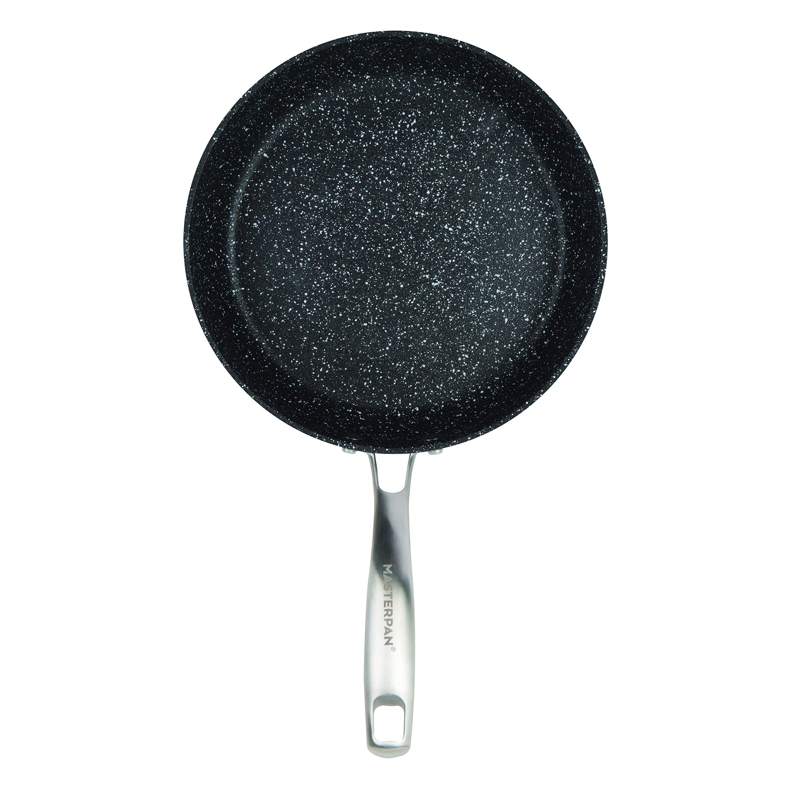 Masterpan Granite Ultra Non-Stick Cast Aluminum Fry Pan, Non-Stick Frying Pan Omelette Pan, 11'', Grey,