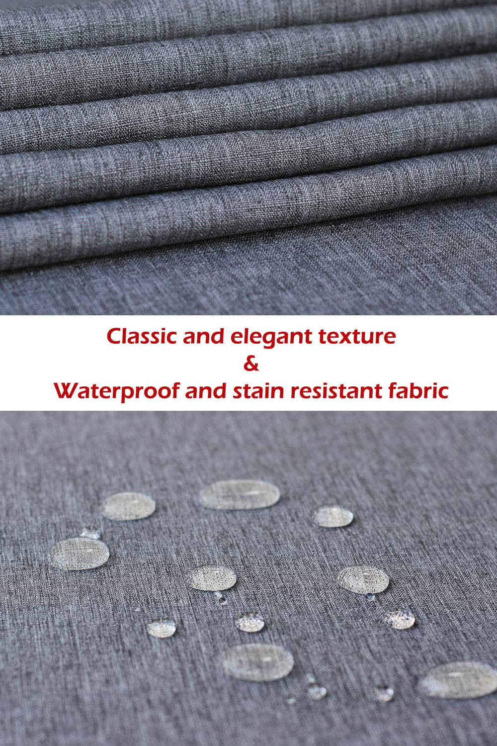 Grey Table Runner 132 Inch, Outdoor Dresser Scarf, Waterproof Gray Coffee Table Runner, Long Dining Table Runners, Decor For Fie