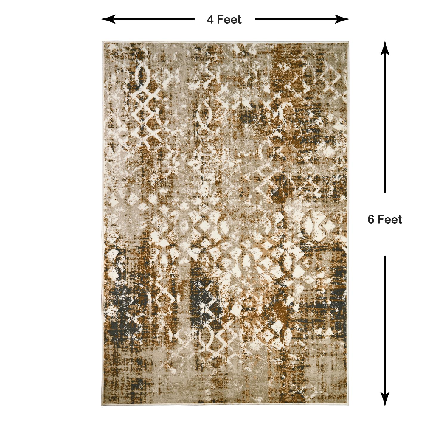 Welspun Wonder-Full Polyster Carpet-Brown