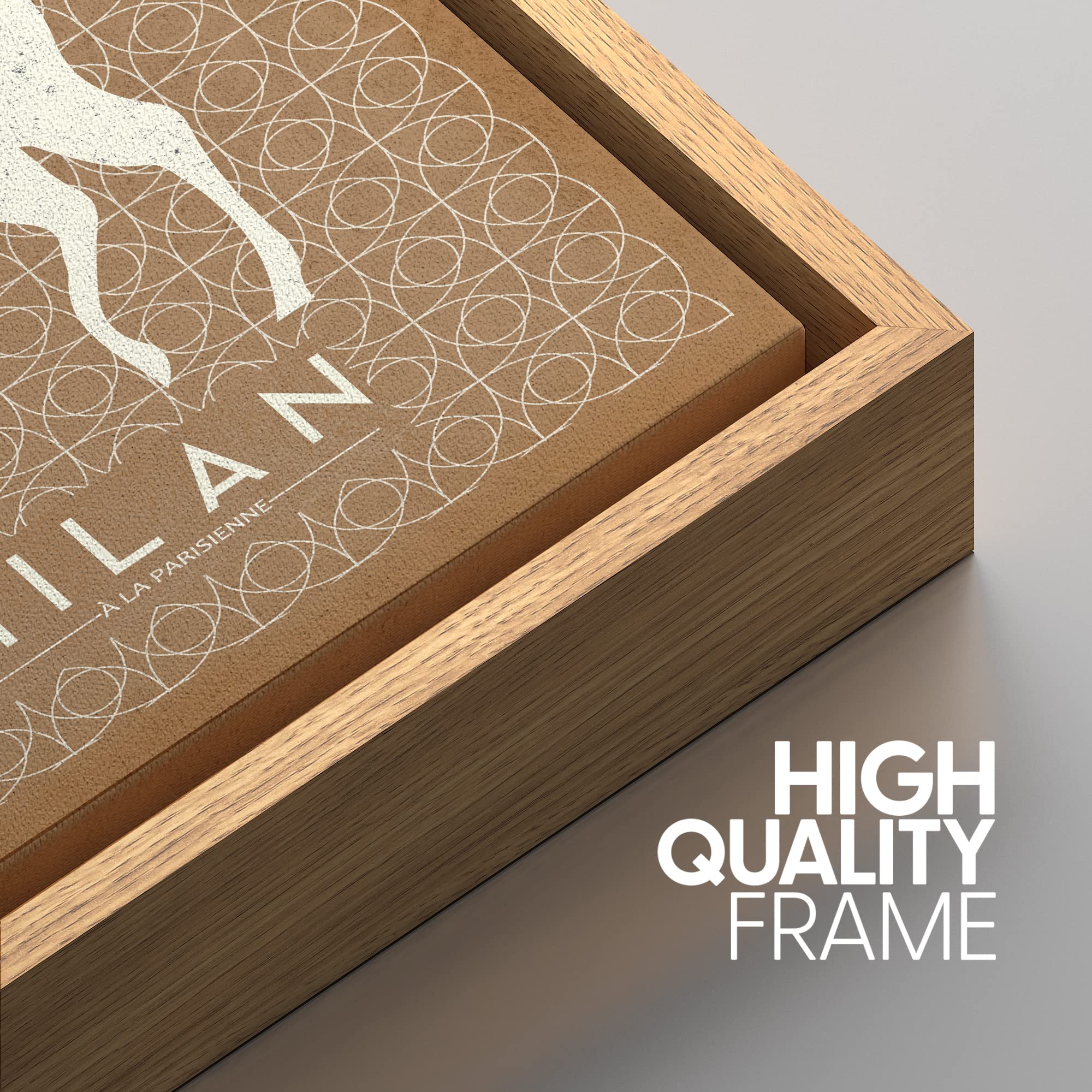 Signwin Framed Canvas Print Wall Art Set Milan Alligator, Flamingo Pattern Nature Animals Illustrations Modern Art Rustic Group