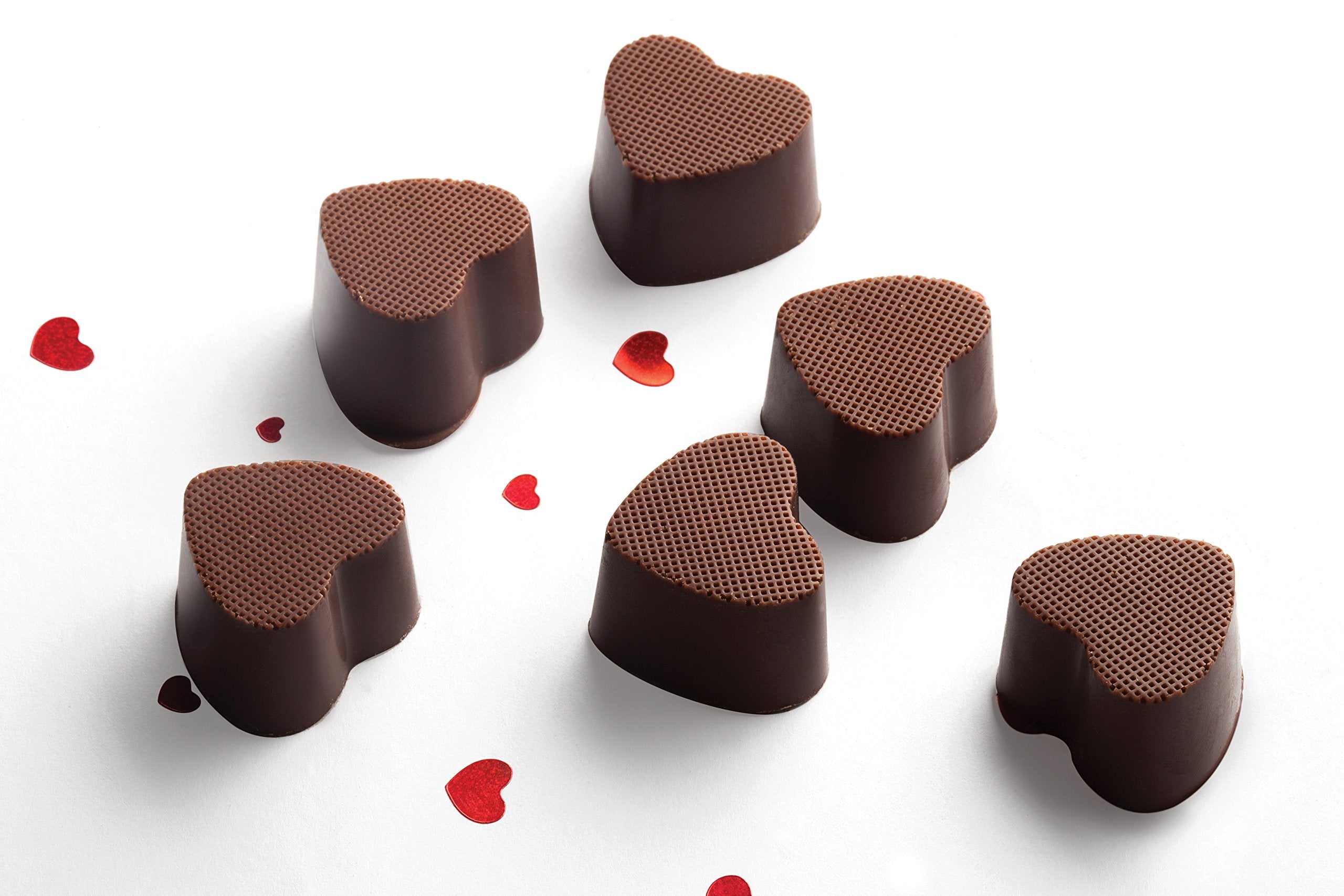 Mrs. Andersons Baking Chocolate Mold, European-Grade Silicone, Hearts