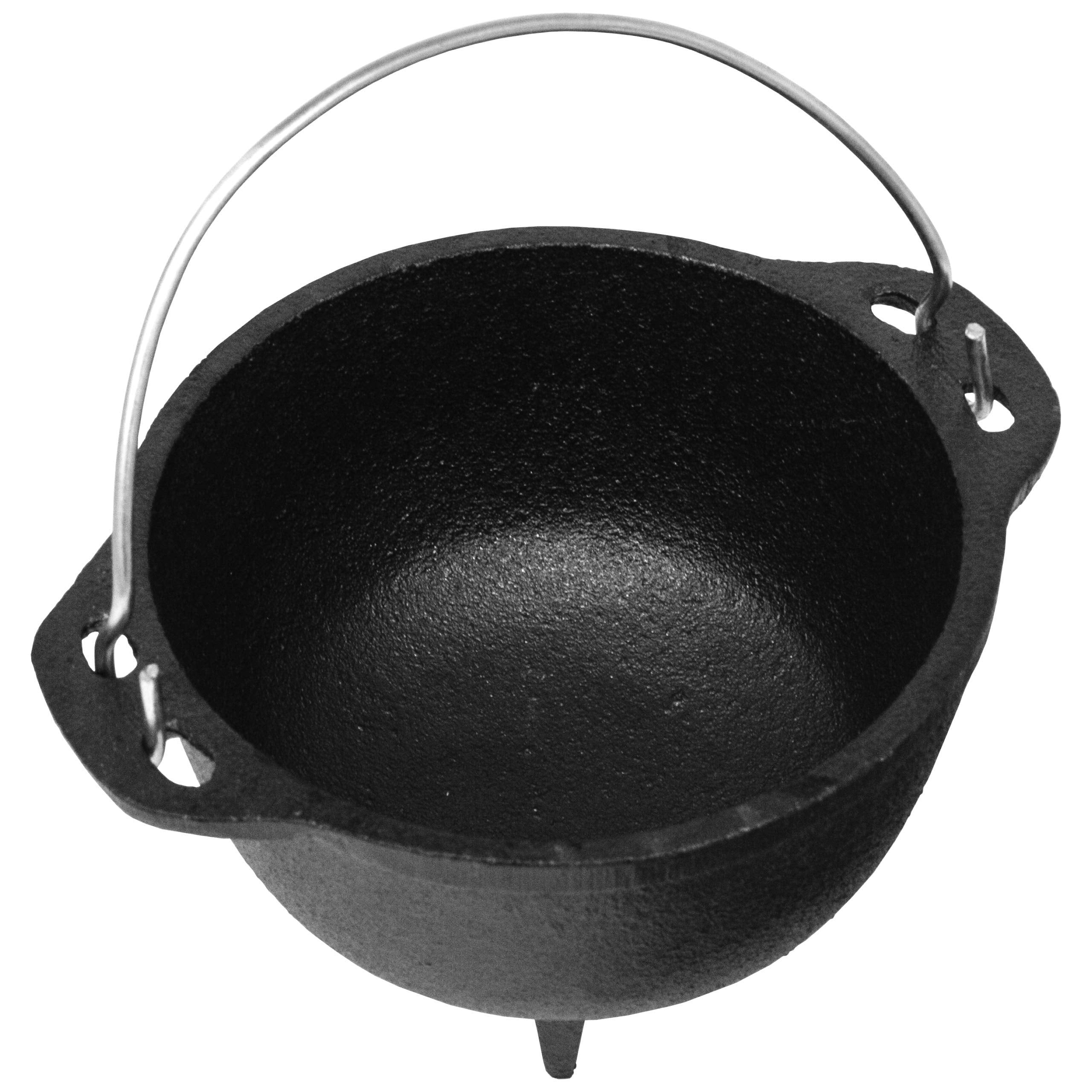 Backcountry Iron 4.75 Inch Cauldron Cast Iron Country Kettle For Wicca And Witchcraft