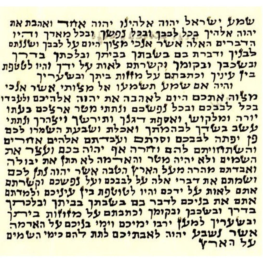 2 (TWO) Non Kosher Hebrew Parchment / Klaf / Scroll for Mezuzah Mazuza Identical To A Kosher Parchment, Printed Not Hand Written