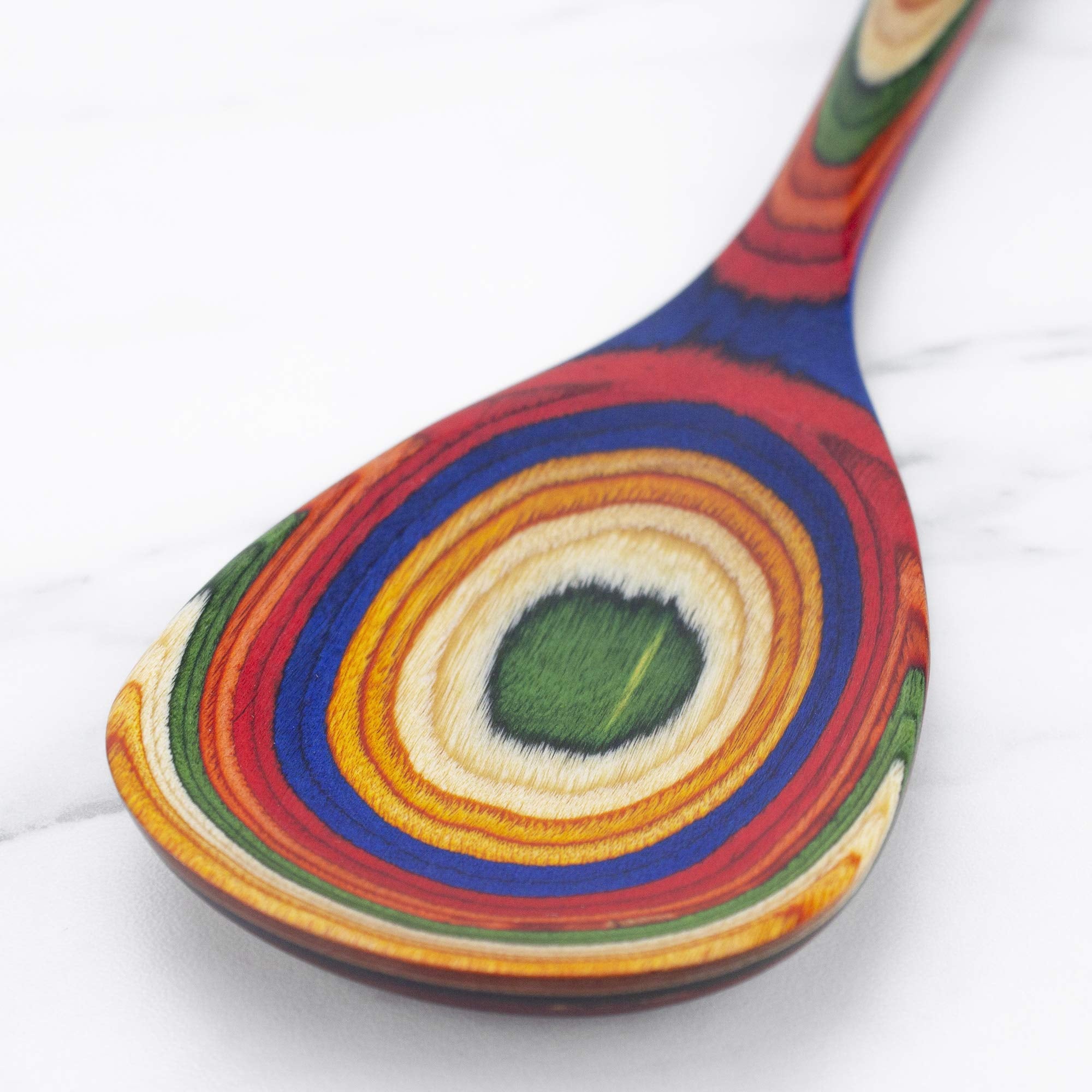 Totally Bamboo Baltique Marrakesh Collection 12-1/2'' Wooden Cooking Spoon, Safe For Nonstick
